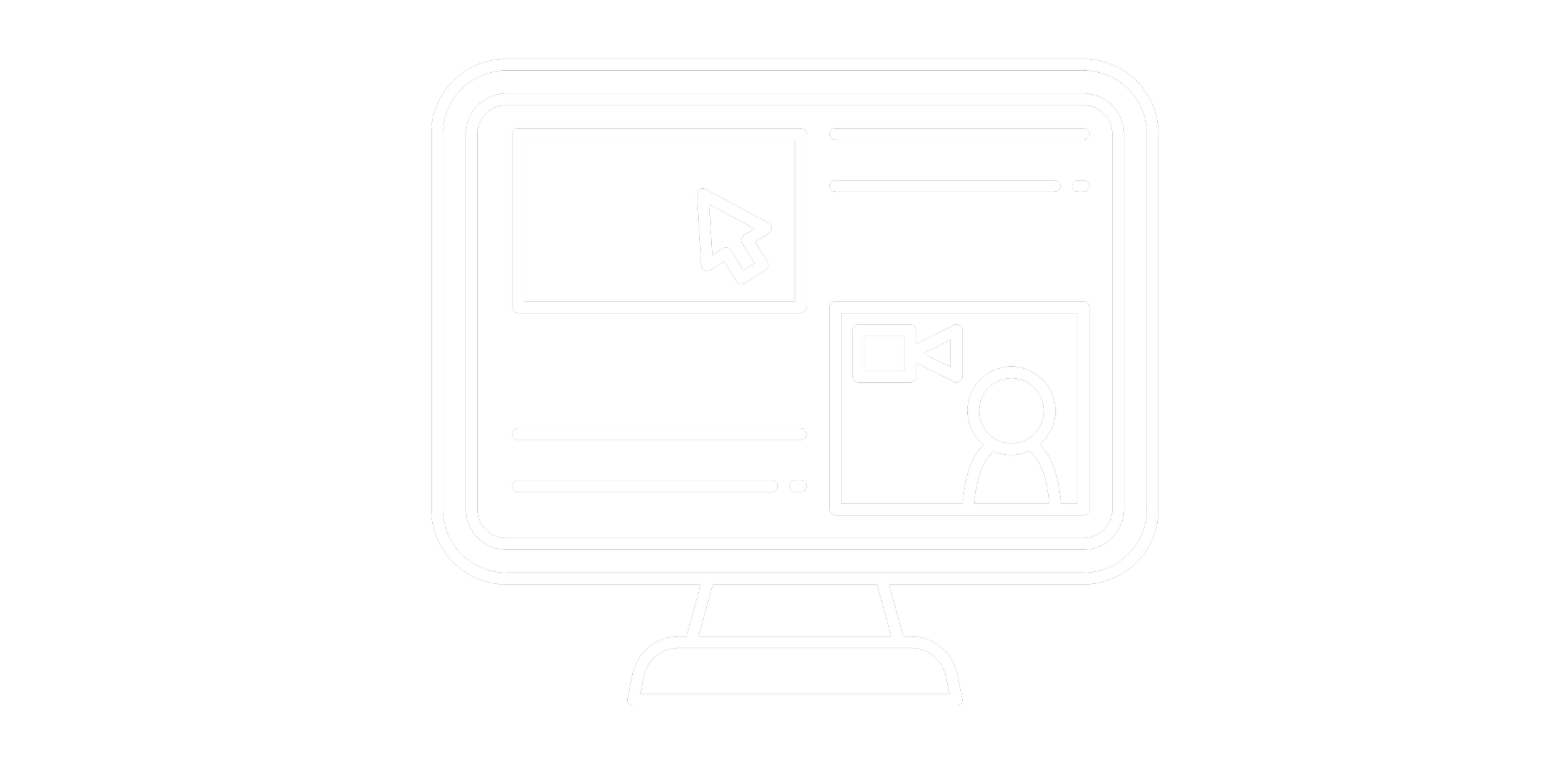 Computer with video conference.