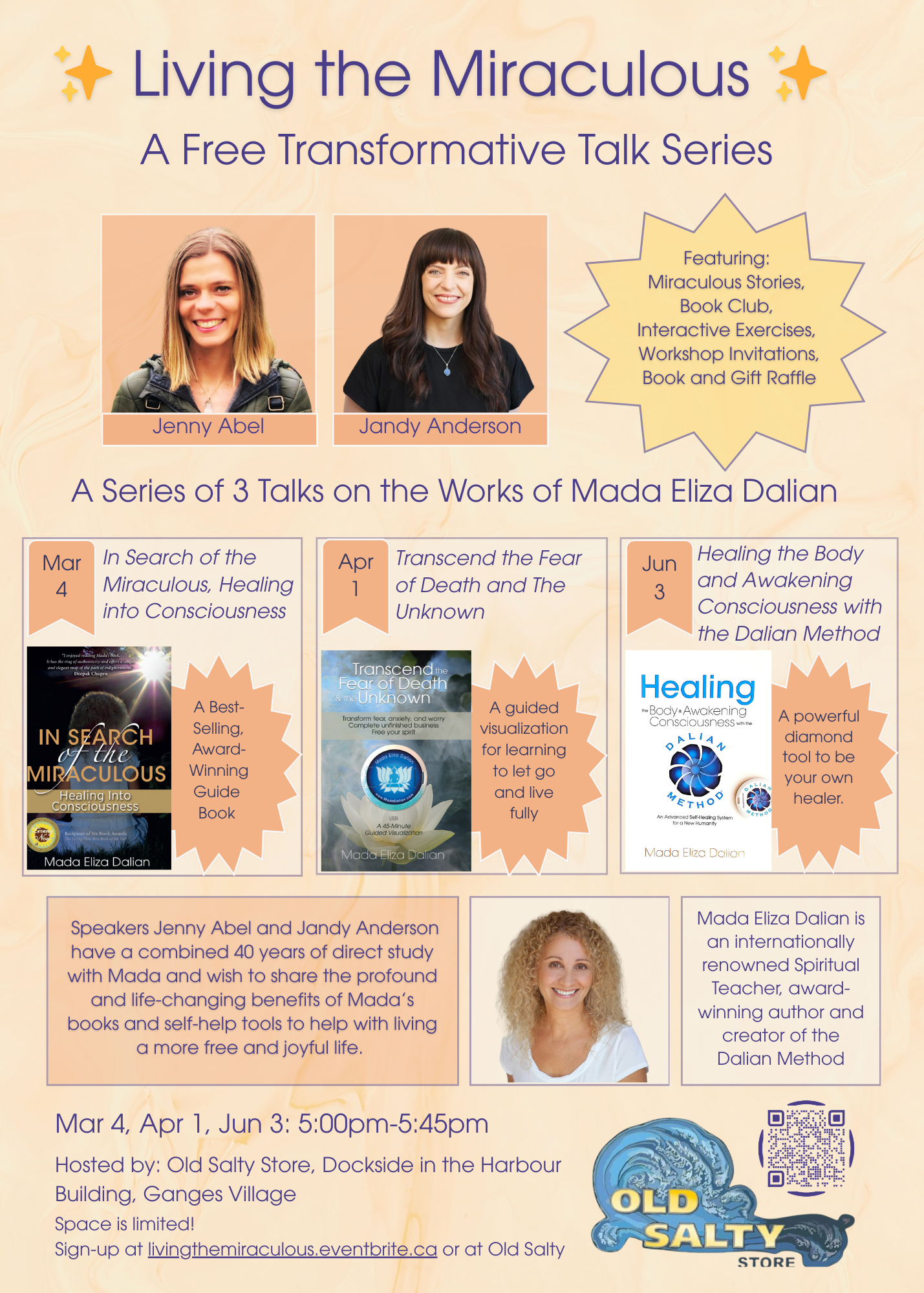 Living the Miraculous - A Talk and Workshop Series from March - June 2026 on Salt Spring Island