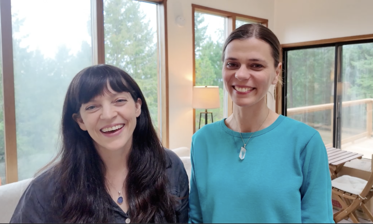 Jandy Anderson and Jenny Abel, getting ready to lead a Dalian Method workshop