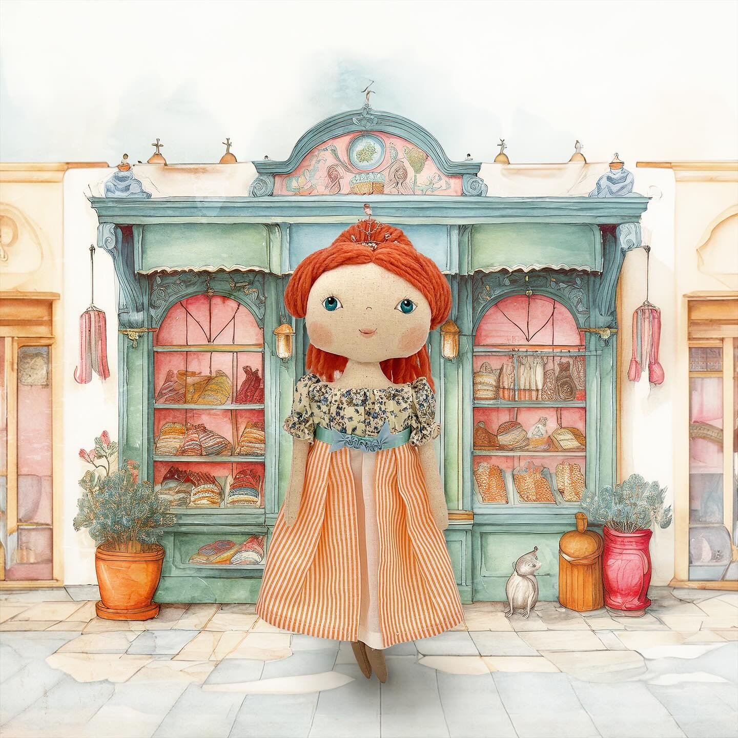 Lady Emmeline ..... @florieandmillie 
.
.
.

#toystore #magicalchildhood #princessdoll #softies #giftsforkids #handmadedoll #handmadeinaustralia #creativeplay #sustainabletoys #dollcollector #dollphotogallery