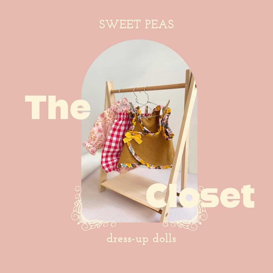 Scrounge about in the closet for your Sweet Pea clothes
.
.
.
#dollclothes #dressupdolls #handmadedolls #fabricdolls #madeinsydney #dollmaker #makerofthings