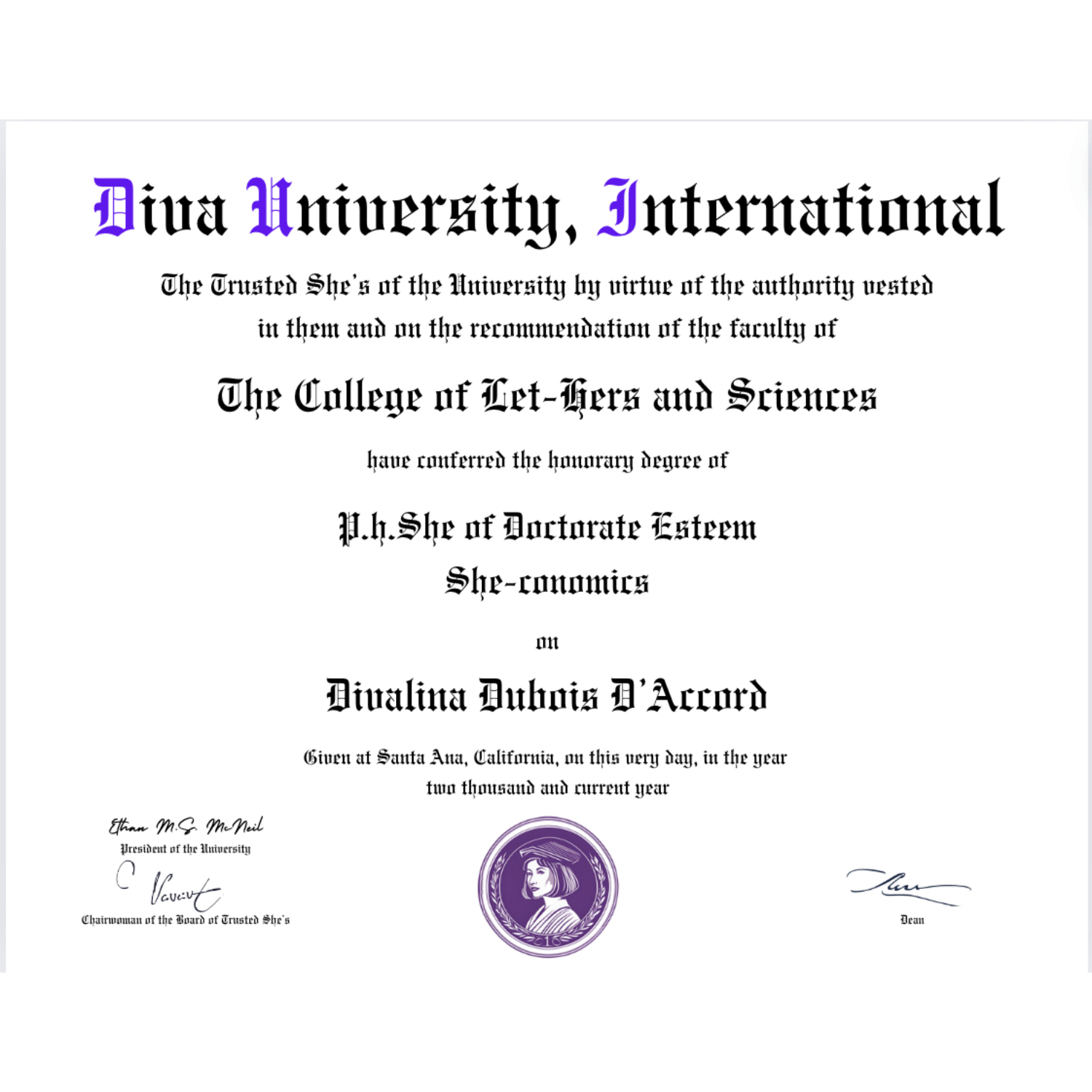 Honorary P.h.She