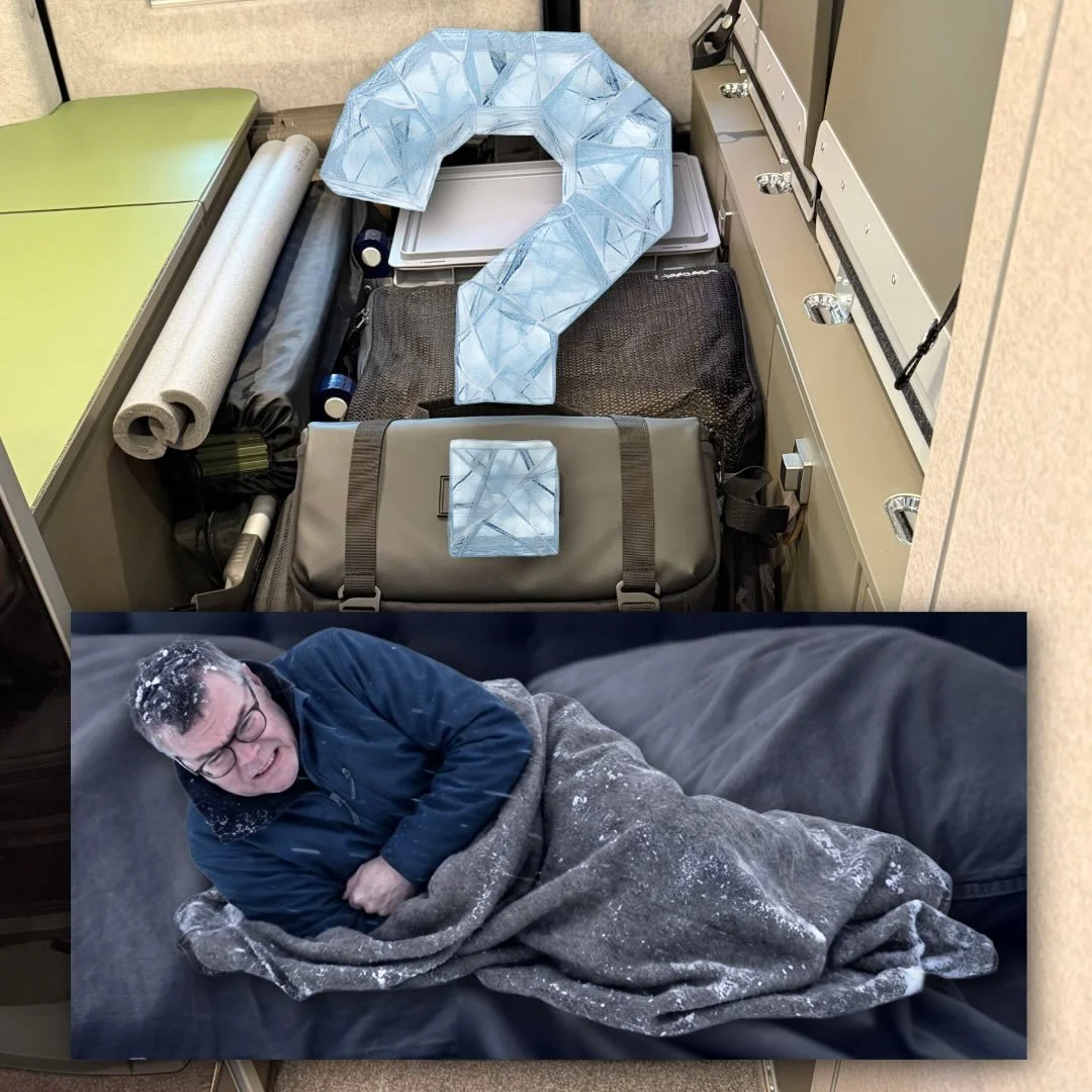 The van is packed and ready to roll tomorrow ❄️🚐

The Hymer Grand Canyon S has a bit of a reputation for not being the best insulated&hellip; but instead of listening to rumors, I&rsquo;d rather find out for myself how it actually performs in real w