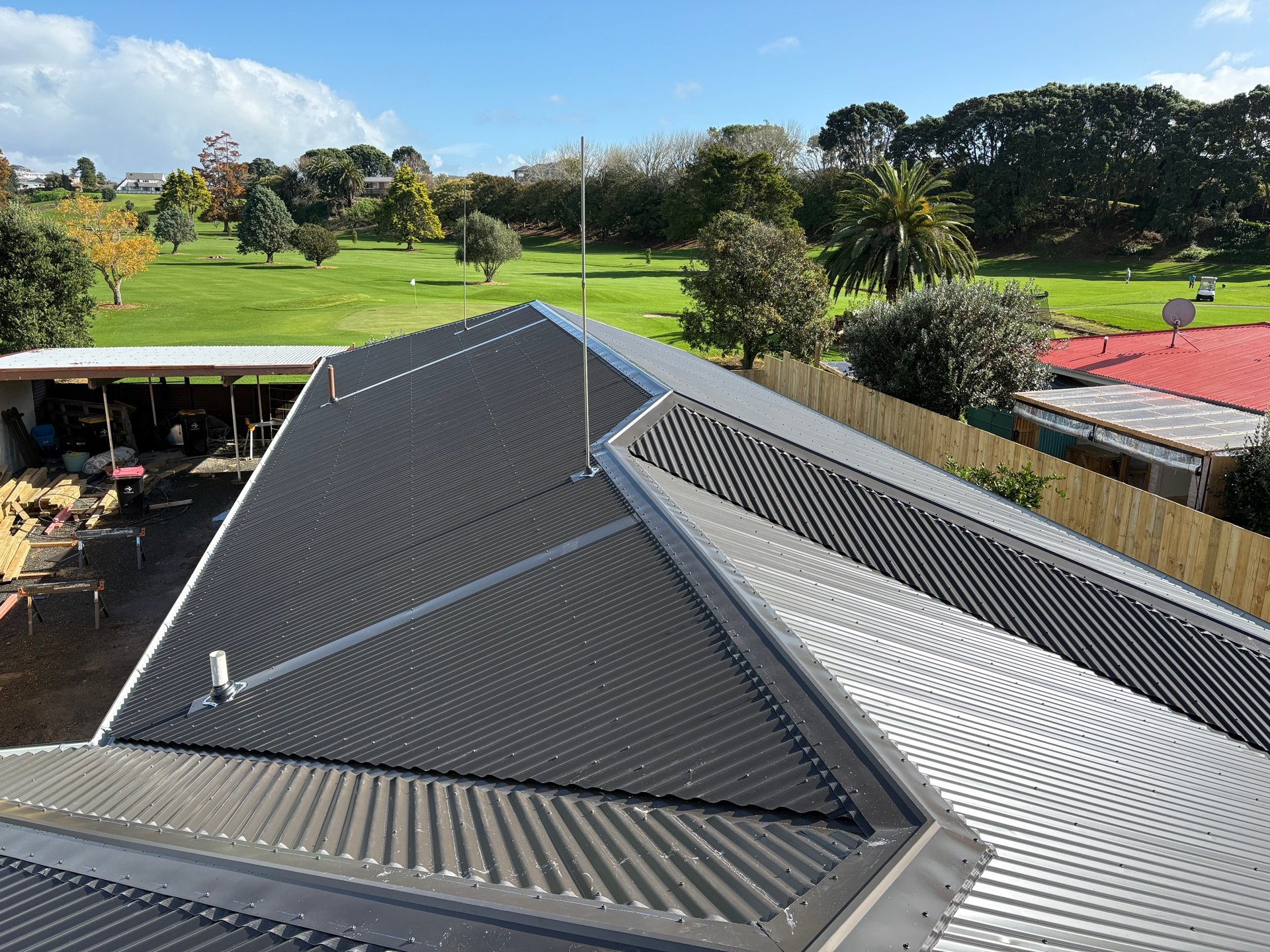 New roof in the colour ironsand installed in Tauranga