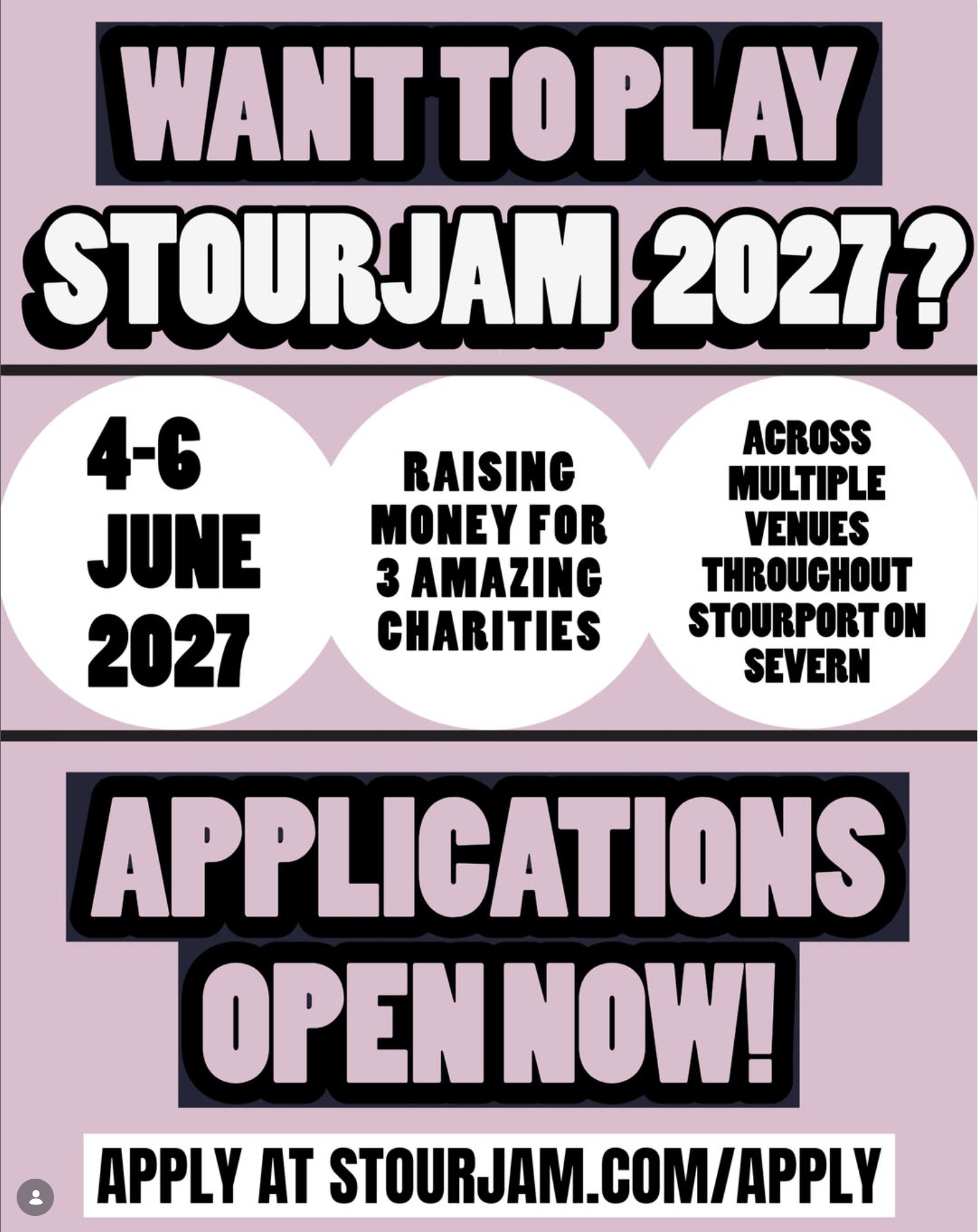 Apply to Play StourJam 2027