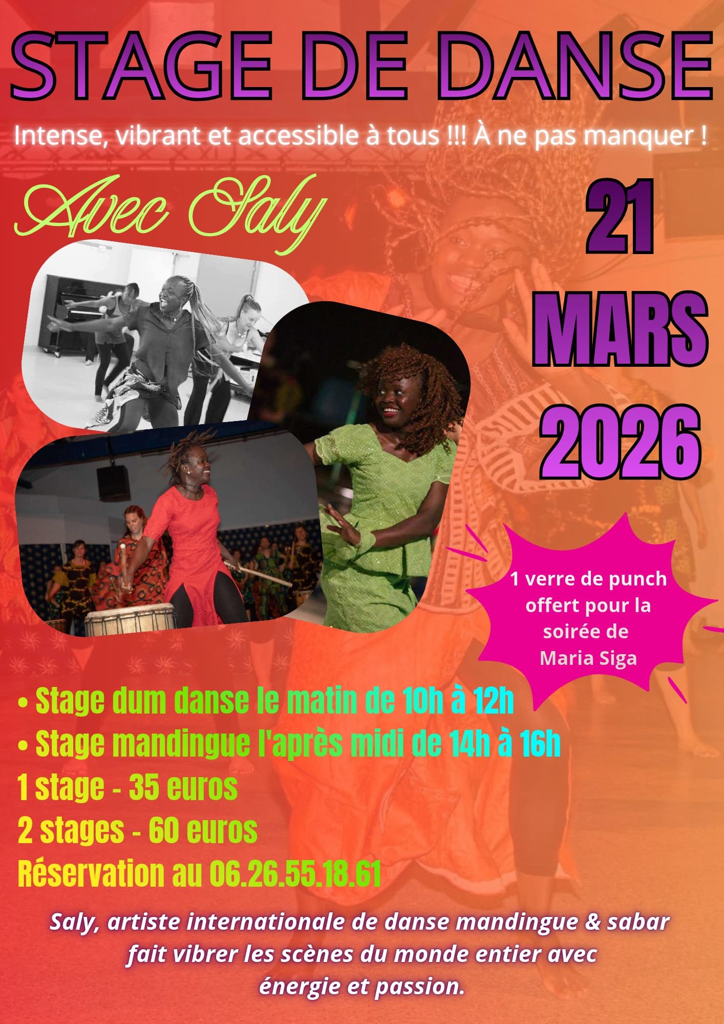 STAGES DE DANSE AVEC SALY