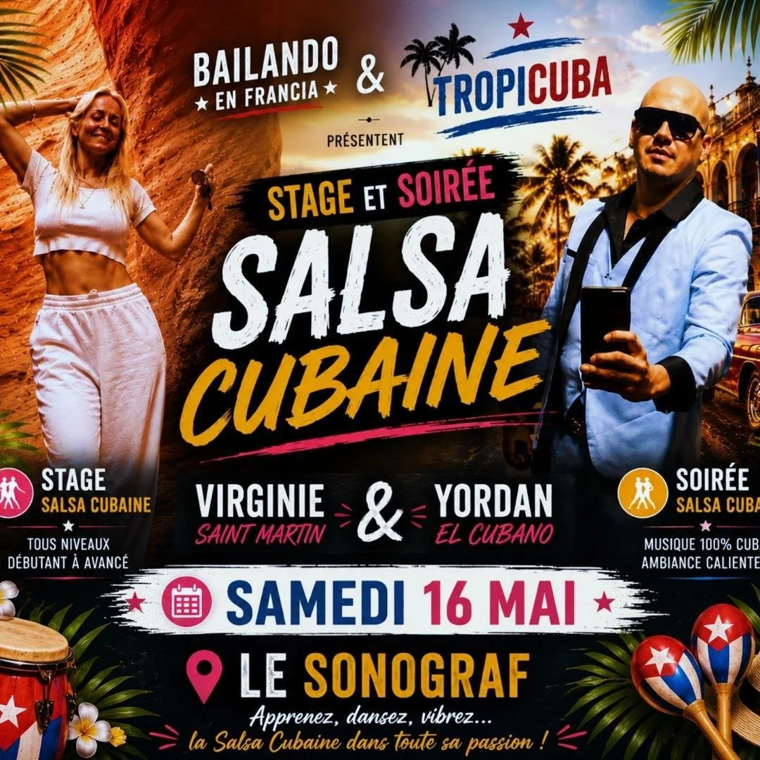 SOIREE SALSA CUBAINE AVEC  VIRGINIE ET YORDAN