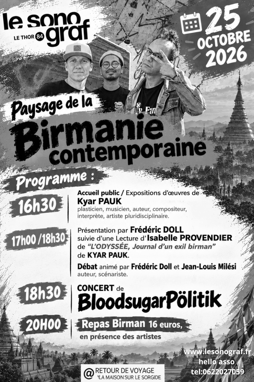 Paysage de la Birmanie contemporaine