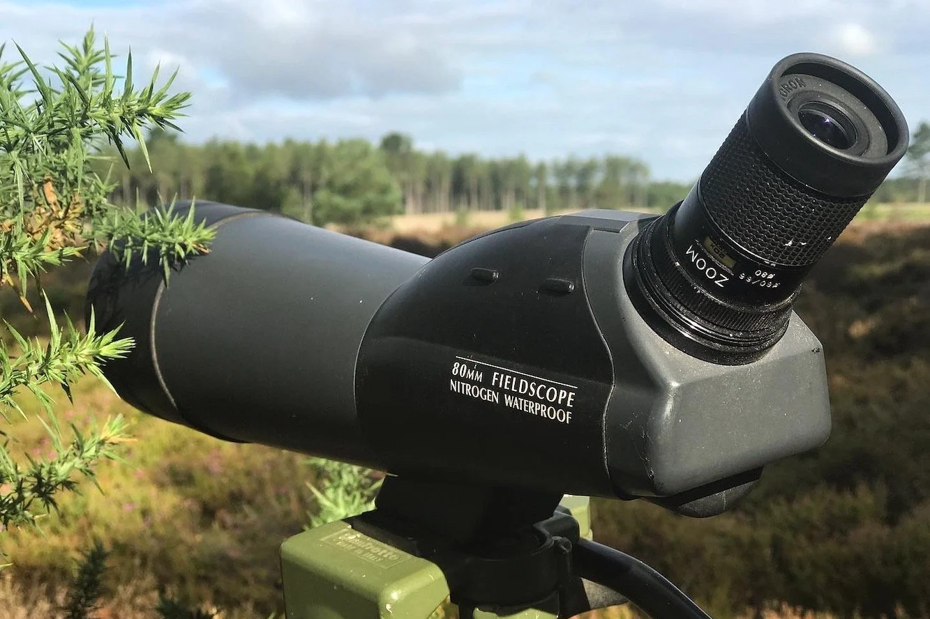 Telescope in landscape