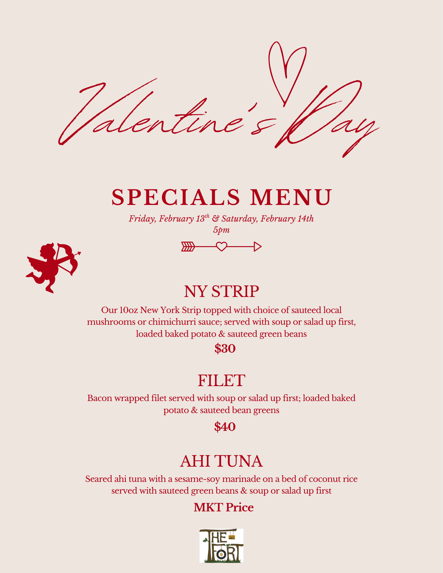 Valentine's Dinner at The Fort