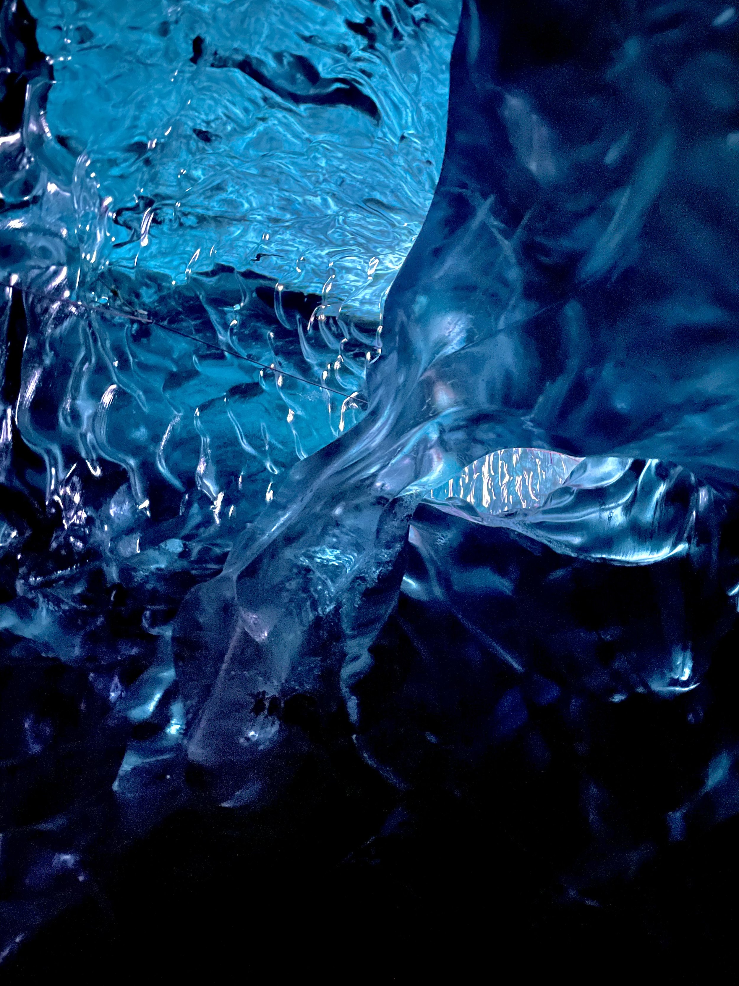Blue Iceland Cave