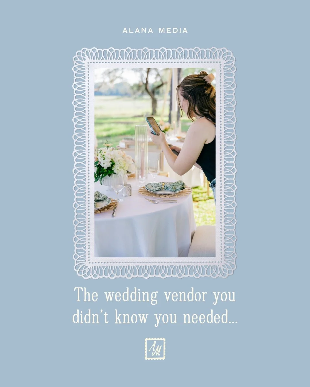 A wedding content creator!!

Not because you need someone else telling you how to spend your wedding day or turning every moment into a photoshoot.

But because there are SO many little moments happening that you&rsquo;ll want to remember, and you ca