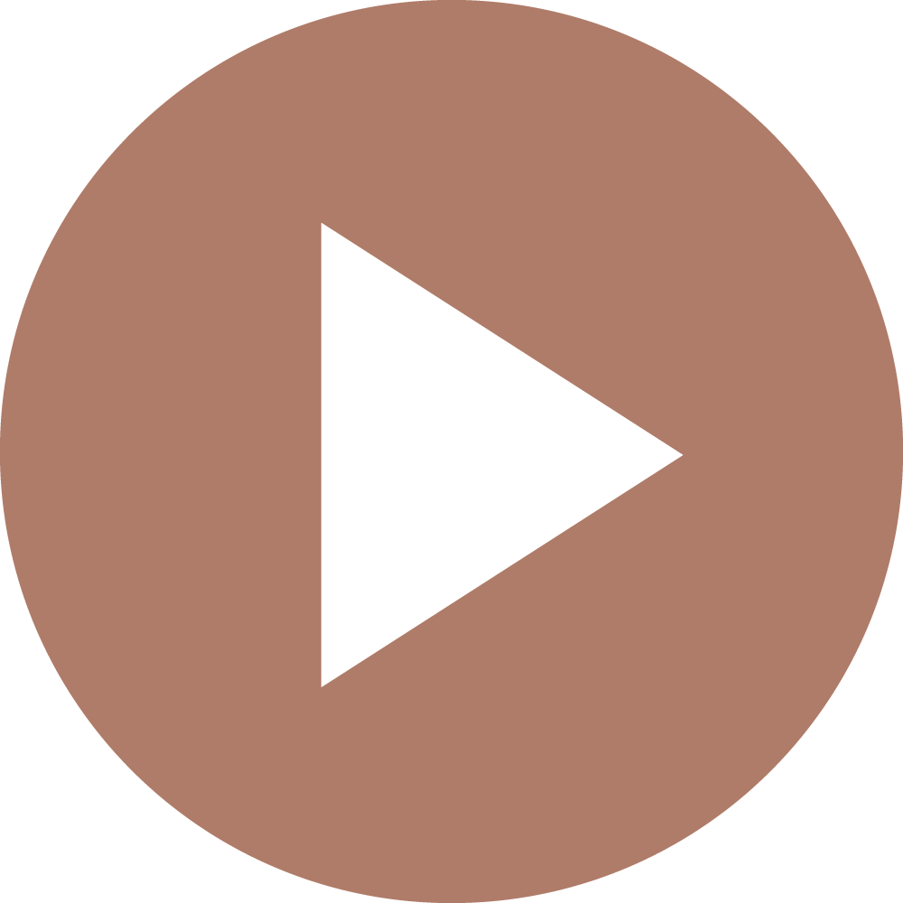Ein brauner Kreis mit einem weißen Play-Symbol in der Mitte.
