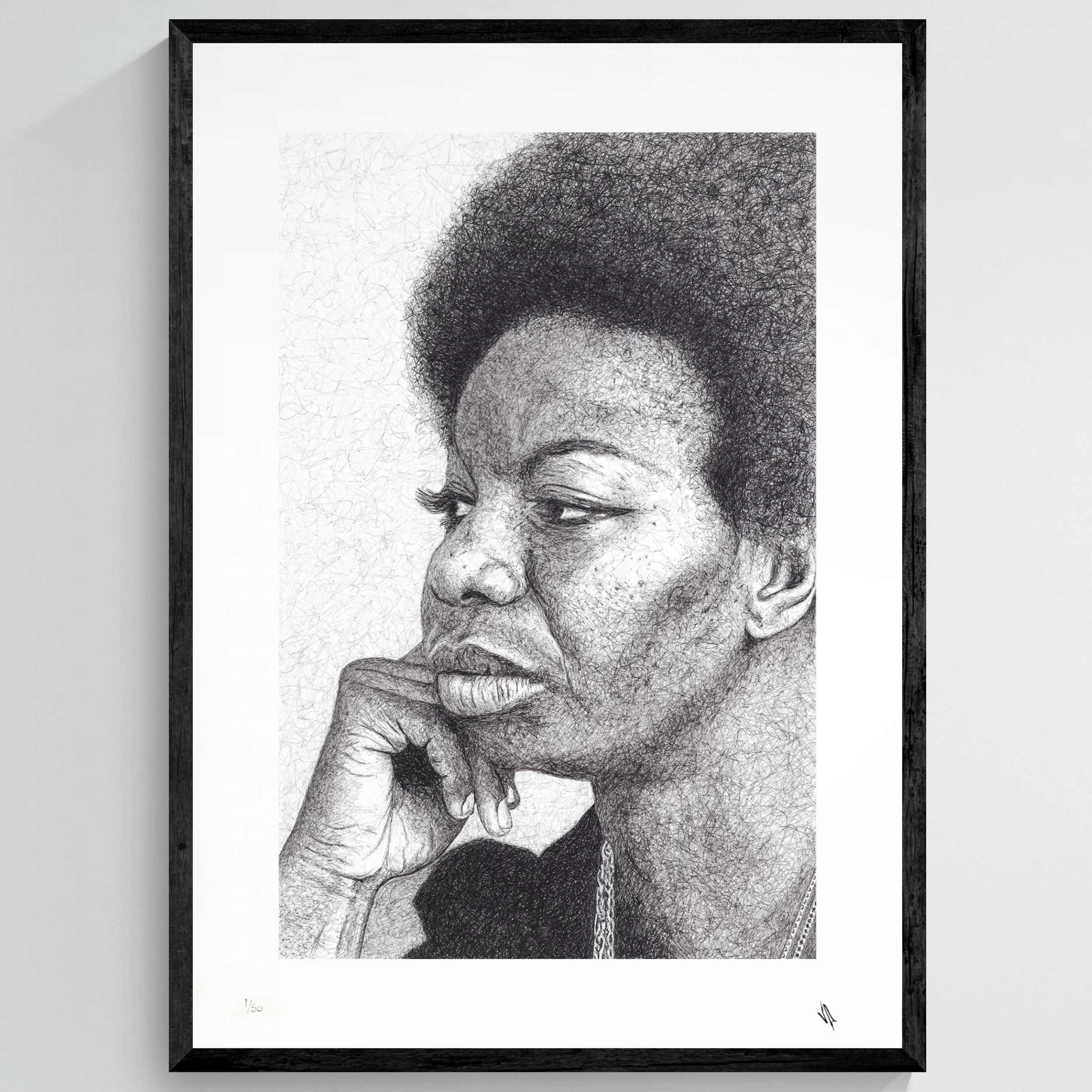 Nina Simone (print) - Framed .jpeg