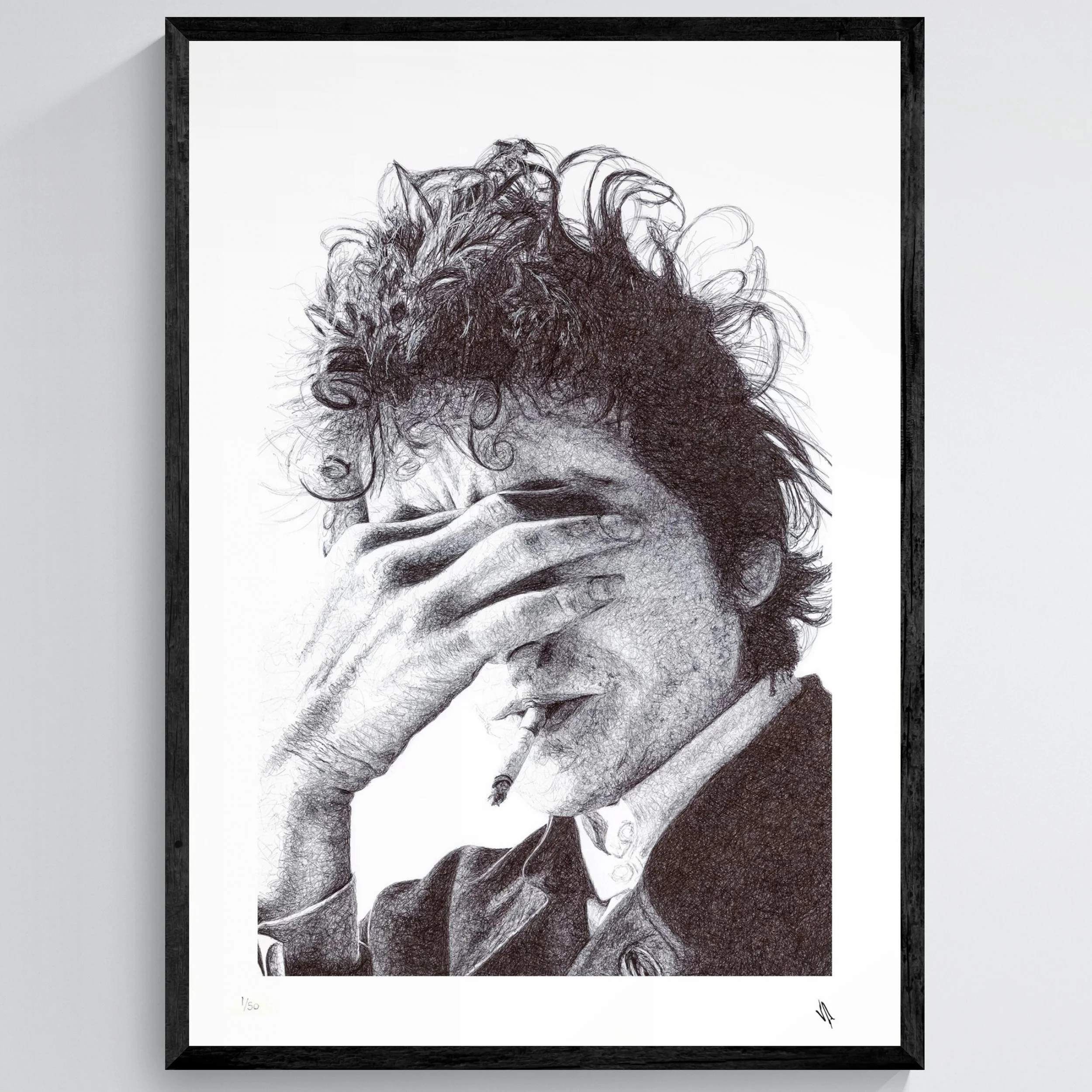 Bob Dylan (print) - Framed .jpeg