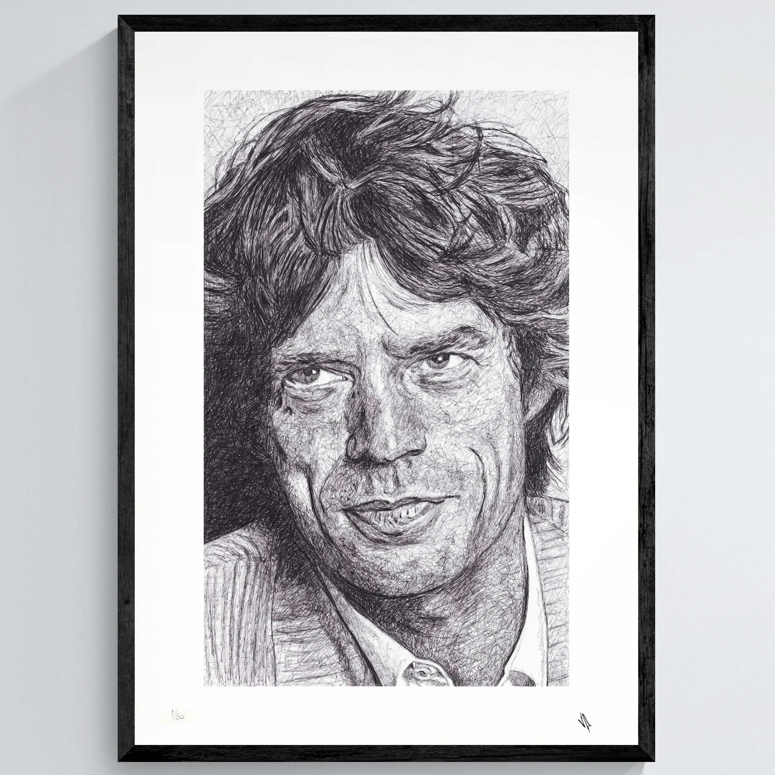 Mick Jagger (print) - Framed .jpeg
