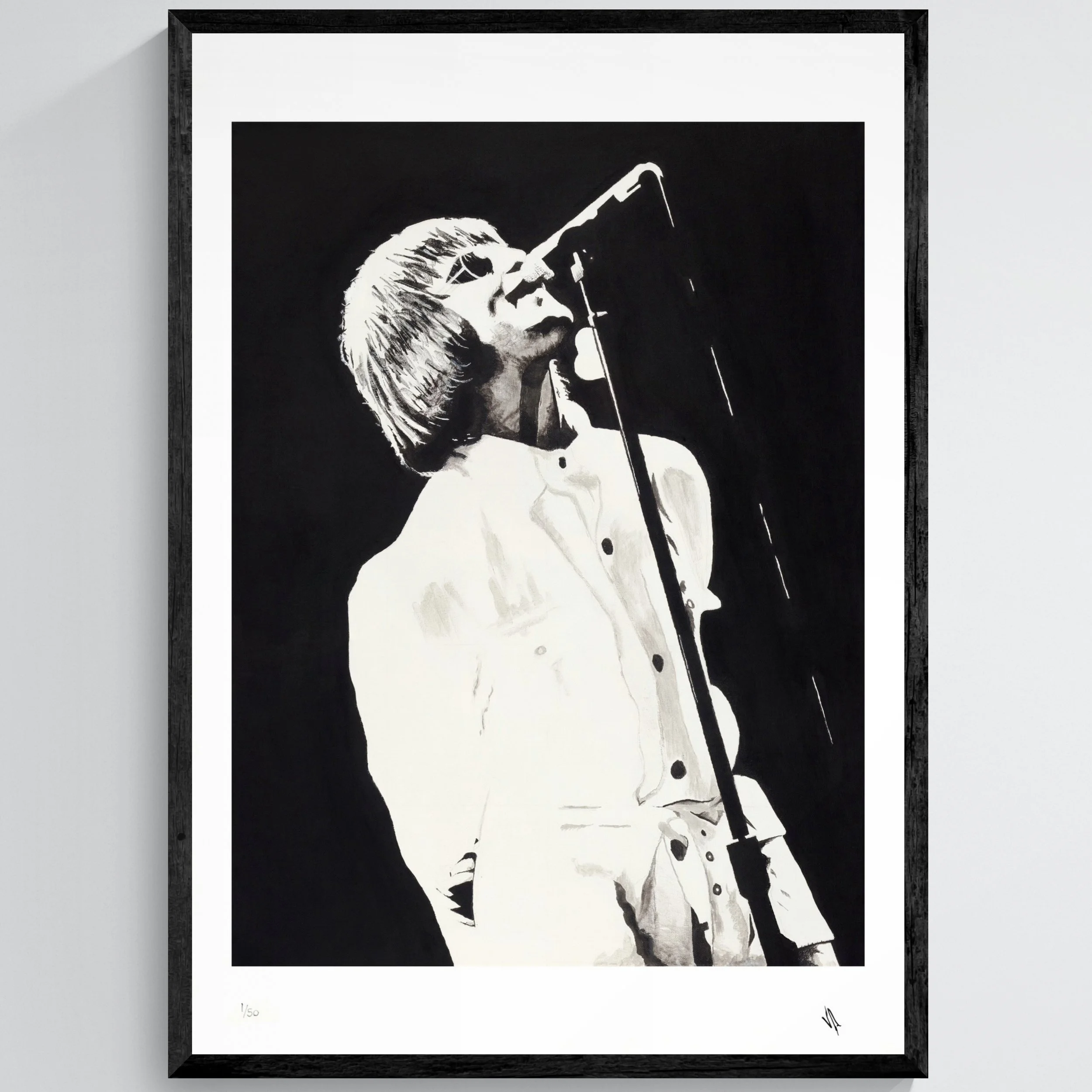 Liam Gallagher (print) - Framed .jpeg