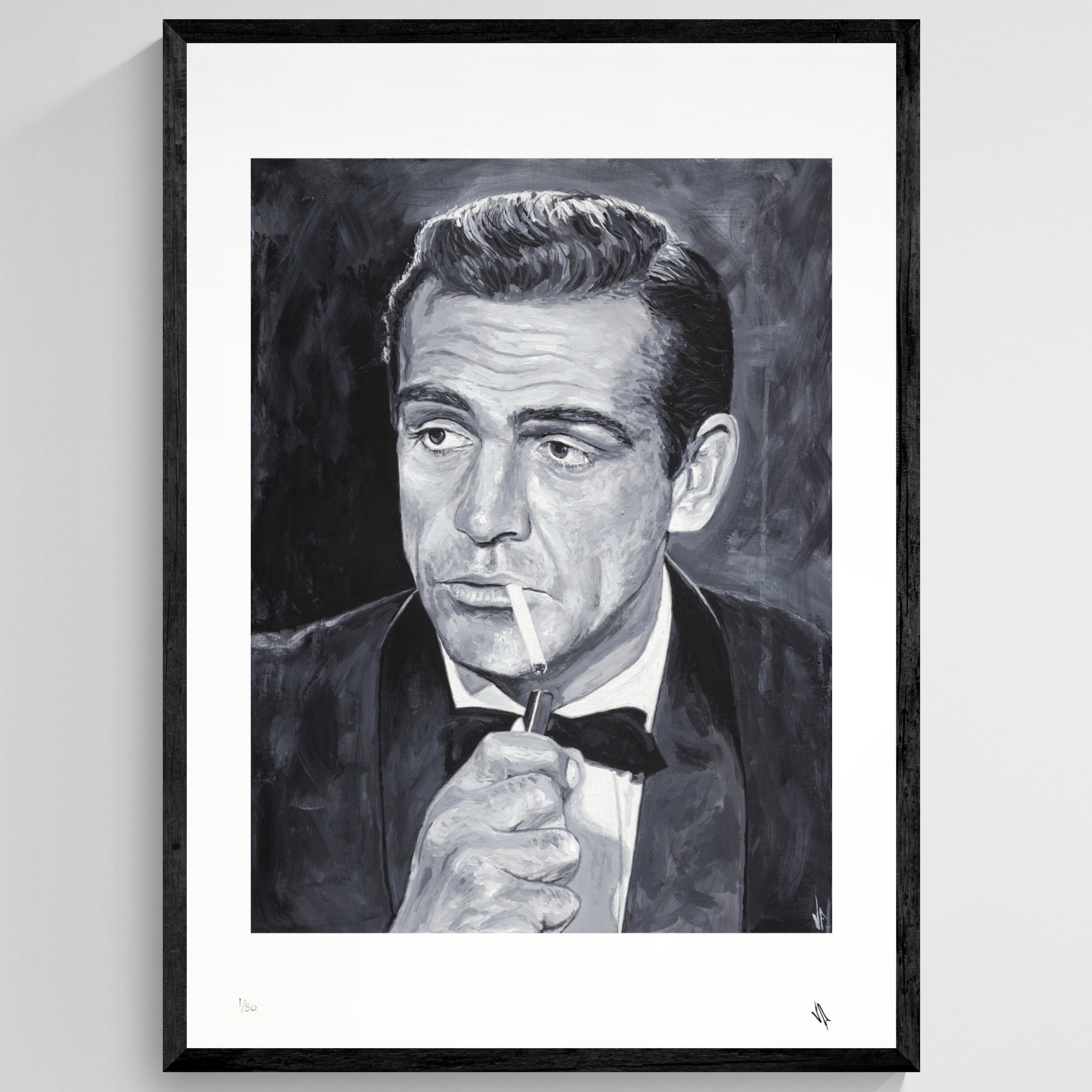 Sean Connery (print) - Framed .jpeg