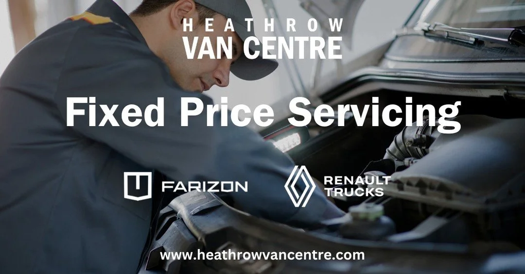 ✅ Fixed Price Servicing – No Surprises, Just Peace of Mind ✅
At Heathrow Van Centre, we know how important it is to keep your business moving. That’s why we offer Fixed Price Servicing. 🔧
With one clear price upfront, you’ll know