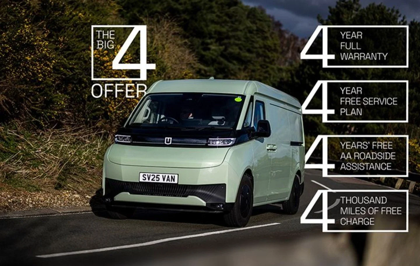 π THE BIG 4 OFFER from Farizon is here! π
Enjoy complete peace of mind with four incredible benefits when switch to electric with Farizon:
β
4-year full warranty (120,000 miles, with 8 years on the battery)
β
4-year free service plan
β
4 years&rs