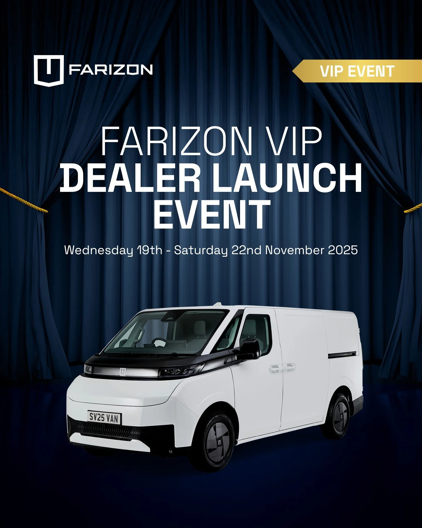 ⌛ Countdown&rsquo;s on - not long to go! Don&rsquo;t miss out on our very first Farizon VIP Dealer Launch Event. 📆

This is your last chance to secure VIP access at Heathrow Van Centre , 391 Viscount Way, Heathrow, TW6 2JD 

Join us on 19-22 Novembe