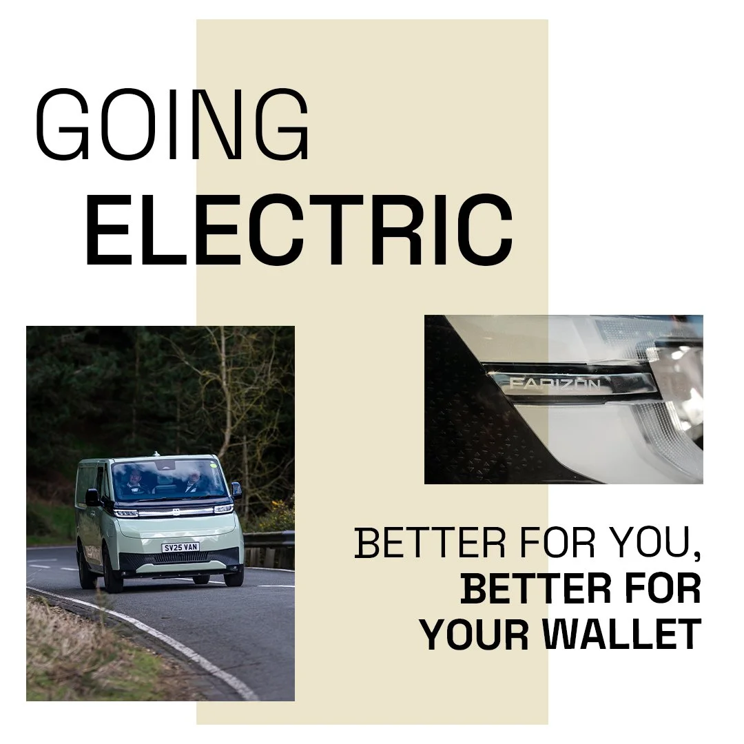 💷 Better for your wallet. Better for your business.

With the ever-rising price of diesel, more businesses are making the smart move to electric &mdash; and the #Farizon SV makes that switch easier than ever.

Electric vans can significantly reduce 