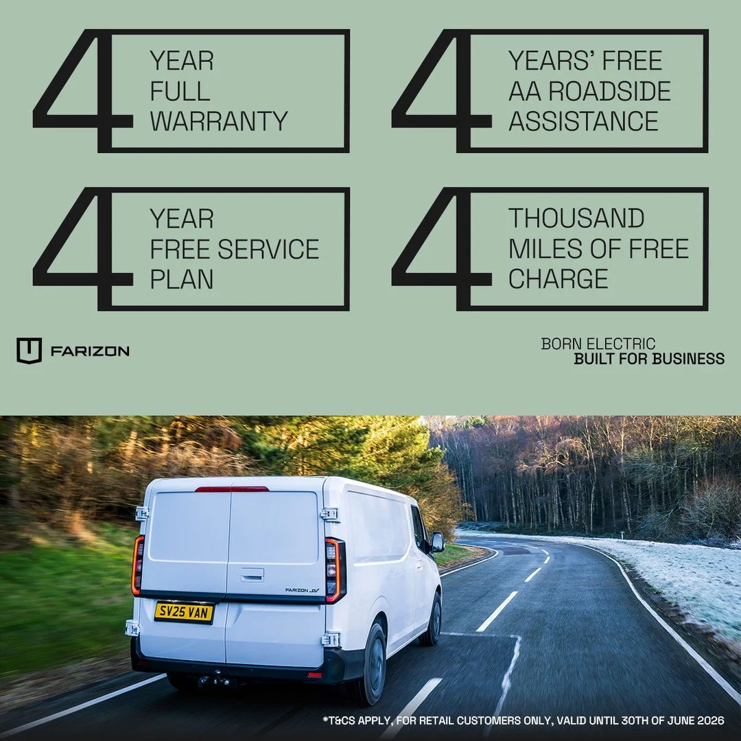 🚨 LAST CHANCE TO DRIVE AWAY WITH THE BIG 4 RETAIL OFFER! 🚨

Time is running out ⏰....the incredible Farizon SV BIG 4 Retail Offer ends 30th June 2026. Don&rsquo;t miss your chance to secure unbeatable value for your business.

✅ 4-Year Full Warrant