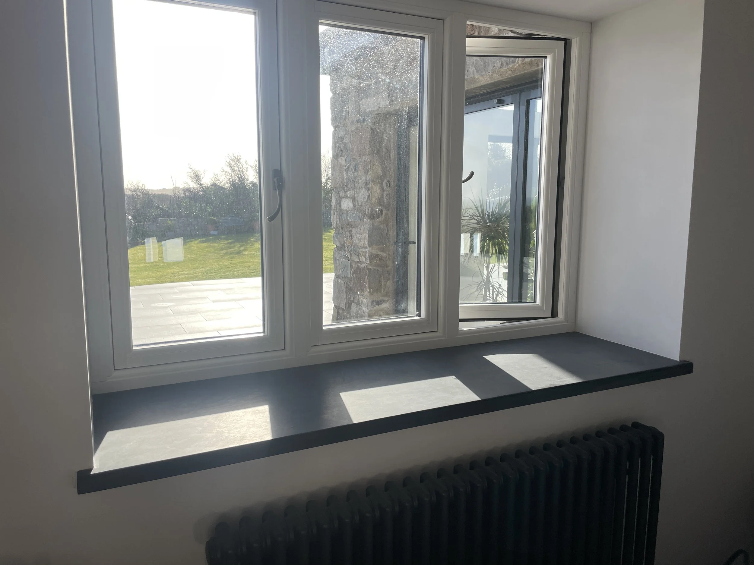Made to measure slate window sill