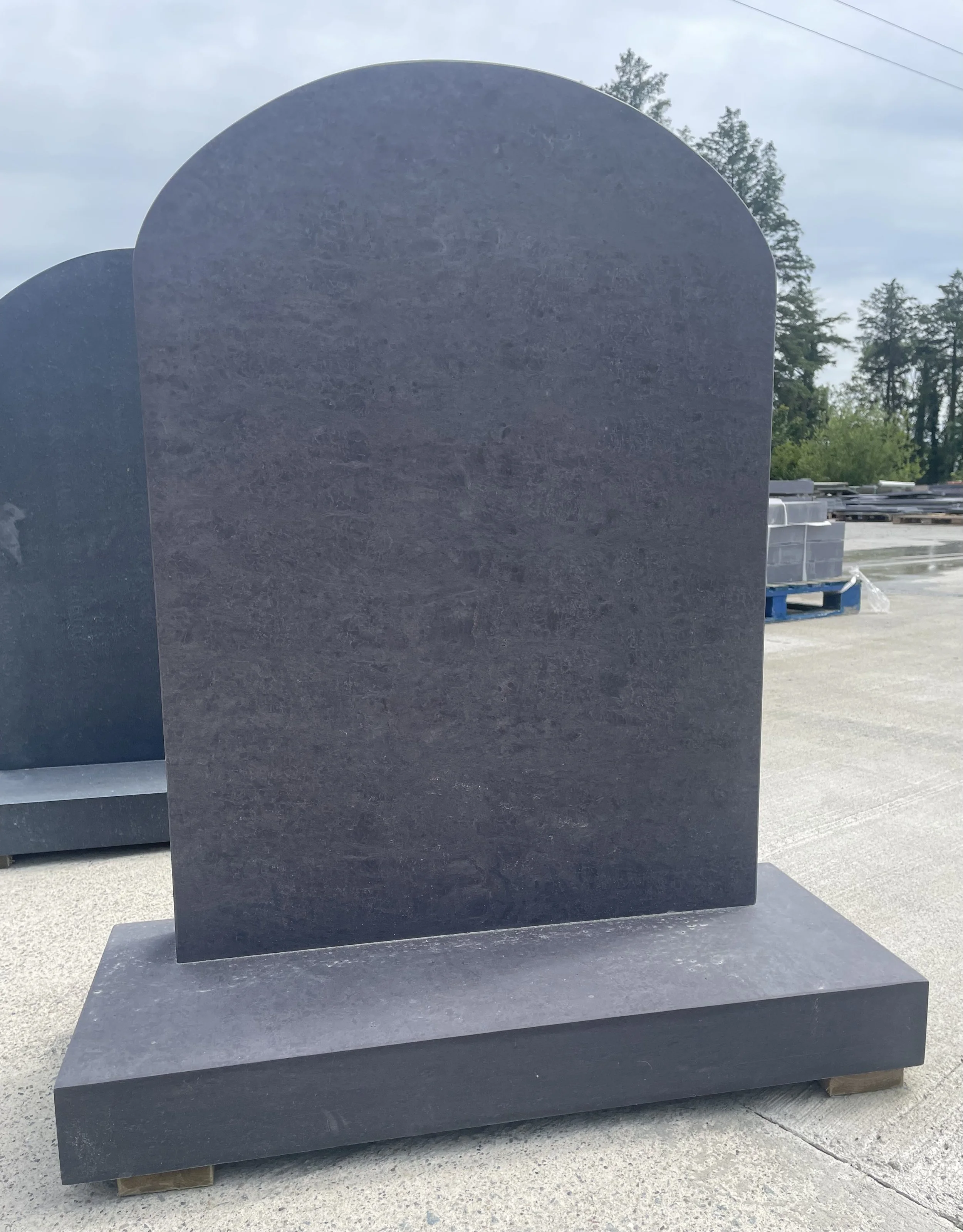 Traditional Valentia slate memorial headstone made from natural Irish slate.