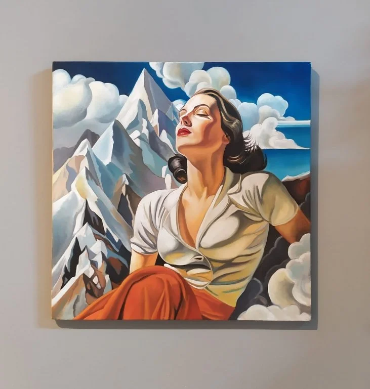 Master Copy of the work  - Évasion au sommet - Sur le Mont Blanc - 1972 from the artist Le Yack.