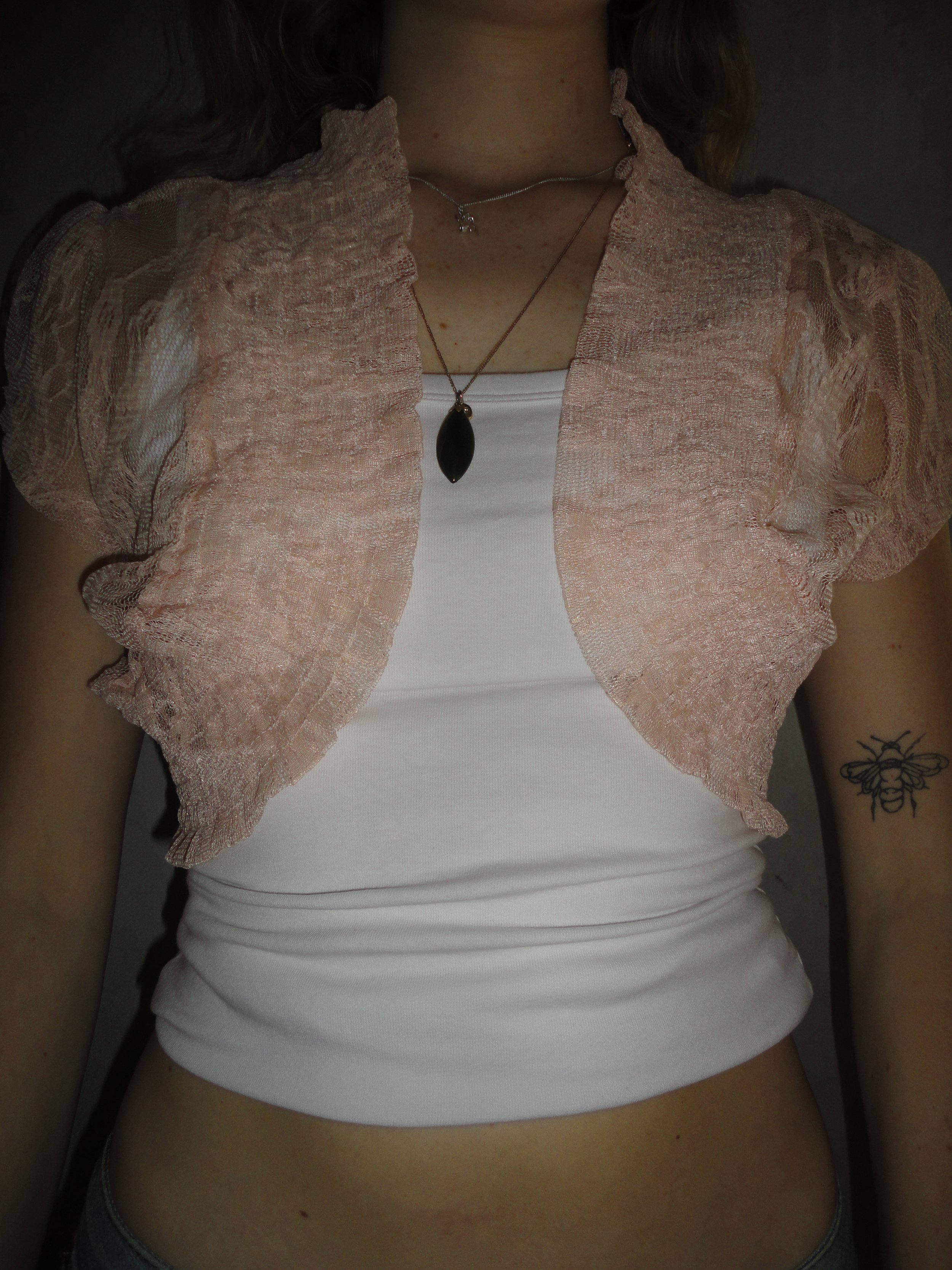 Pink Lace Bolero