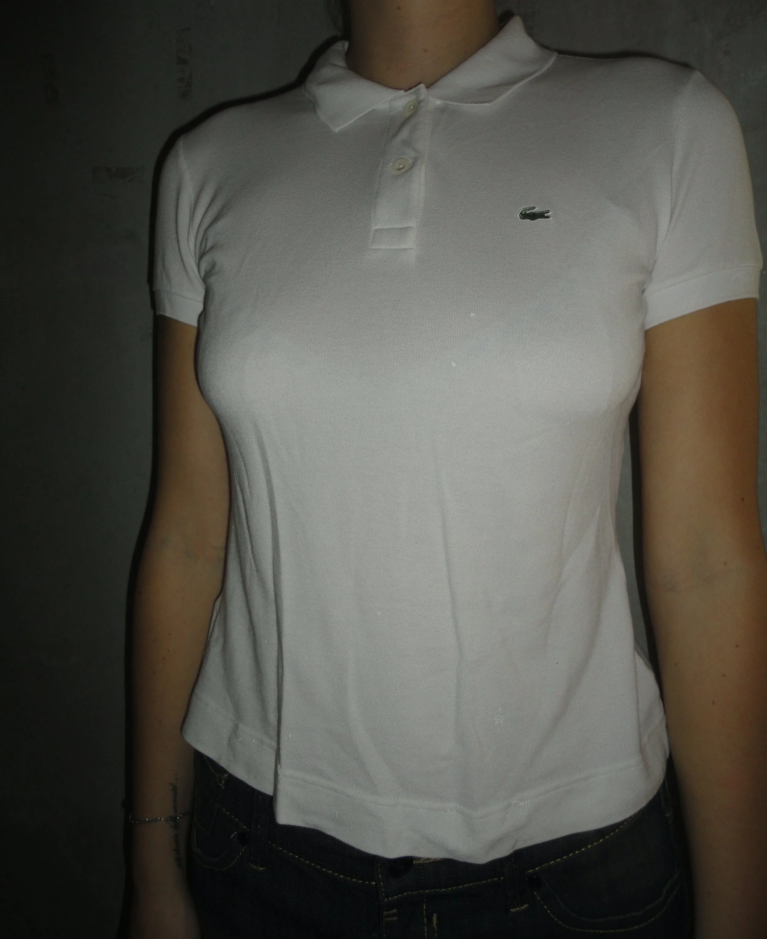White Fitted Polo