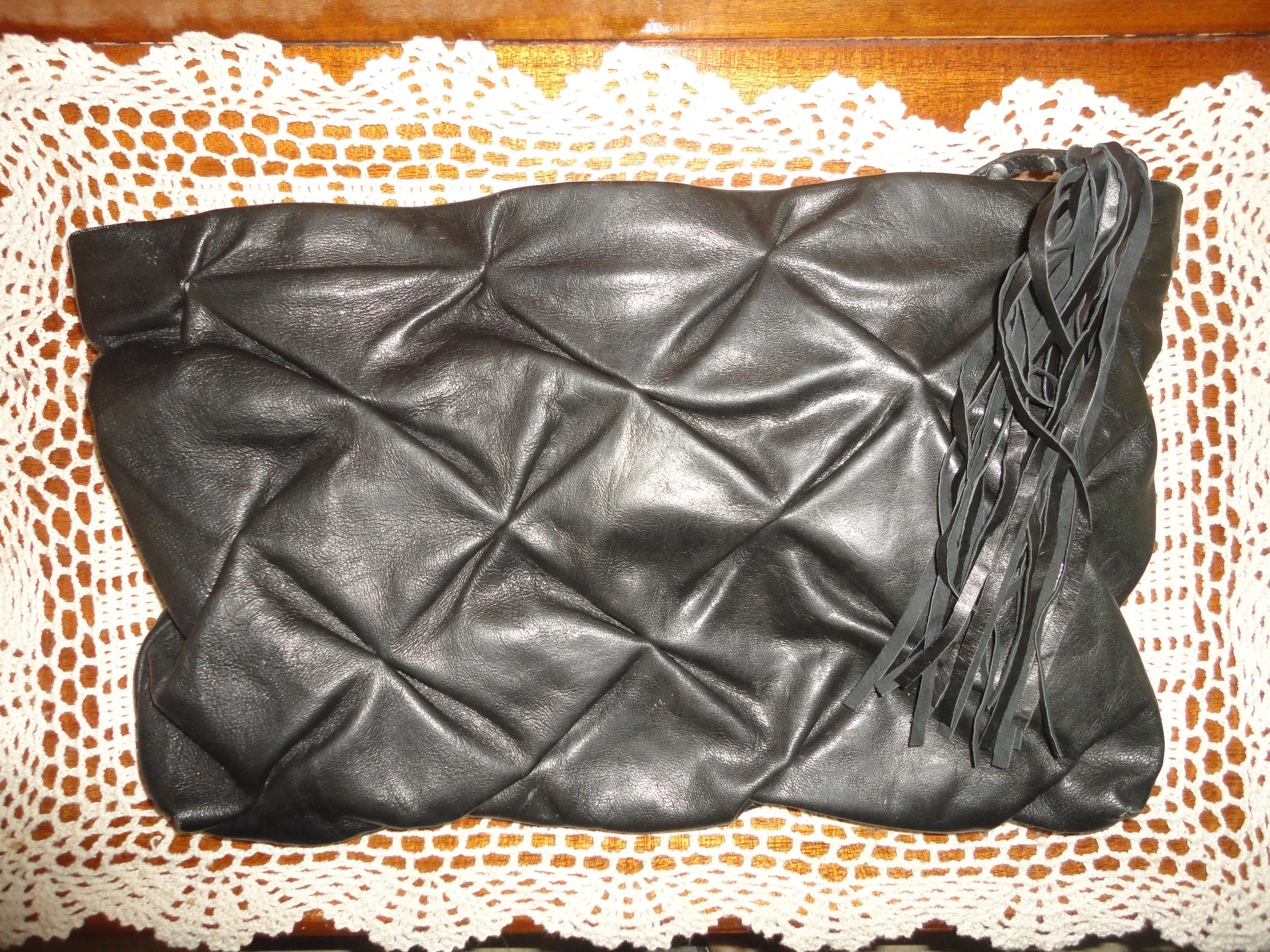 Black Quilted Clutch