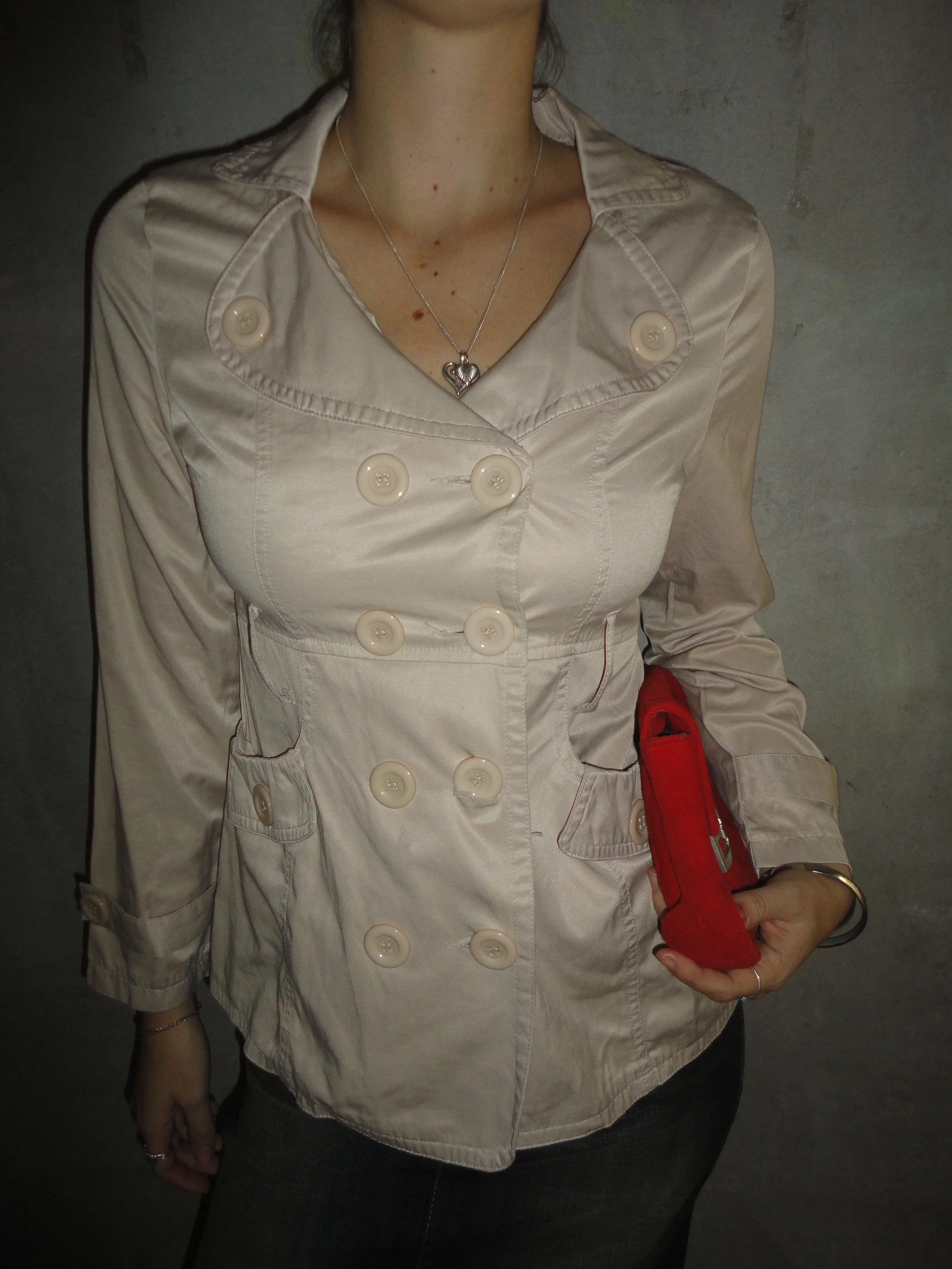 Cream Button-up Coat