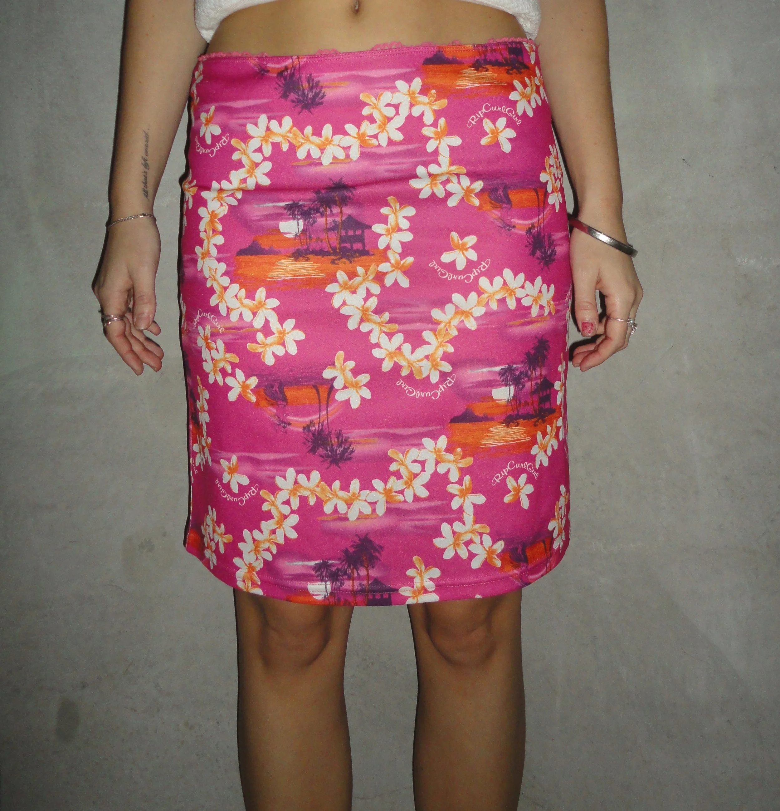 Frangipani Ripcurl Midi Skirt