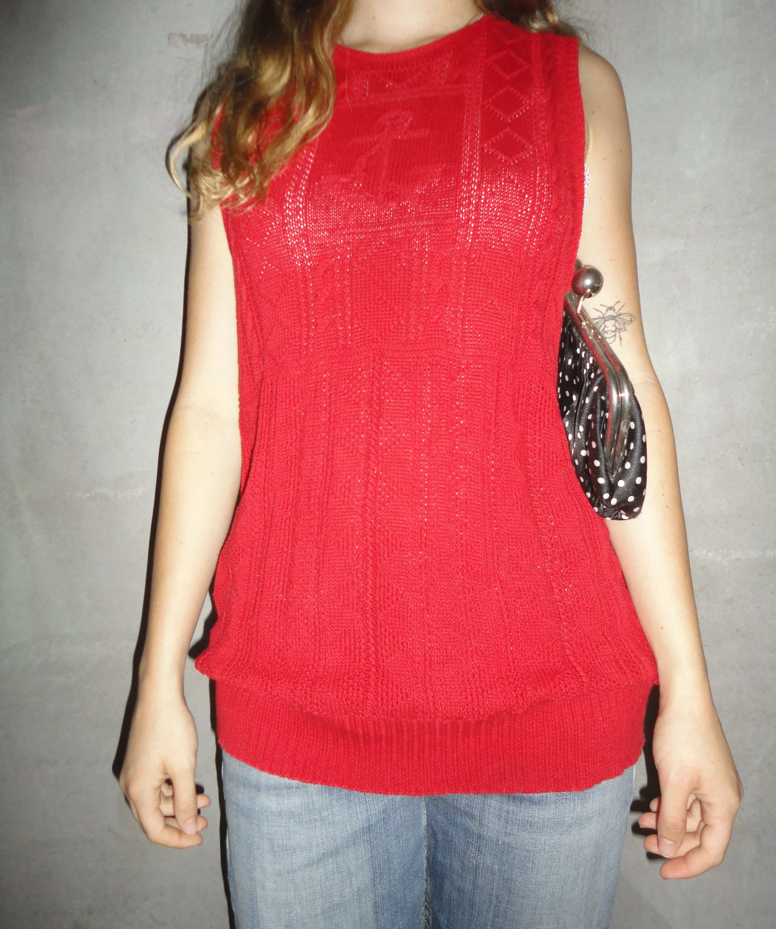Red Ralph Lauren Knit Tank
