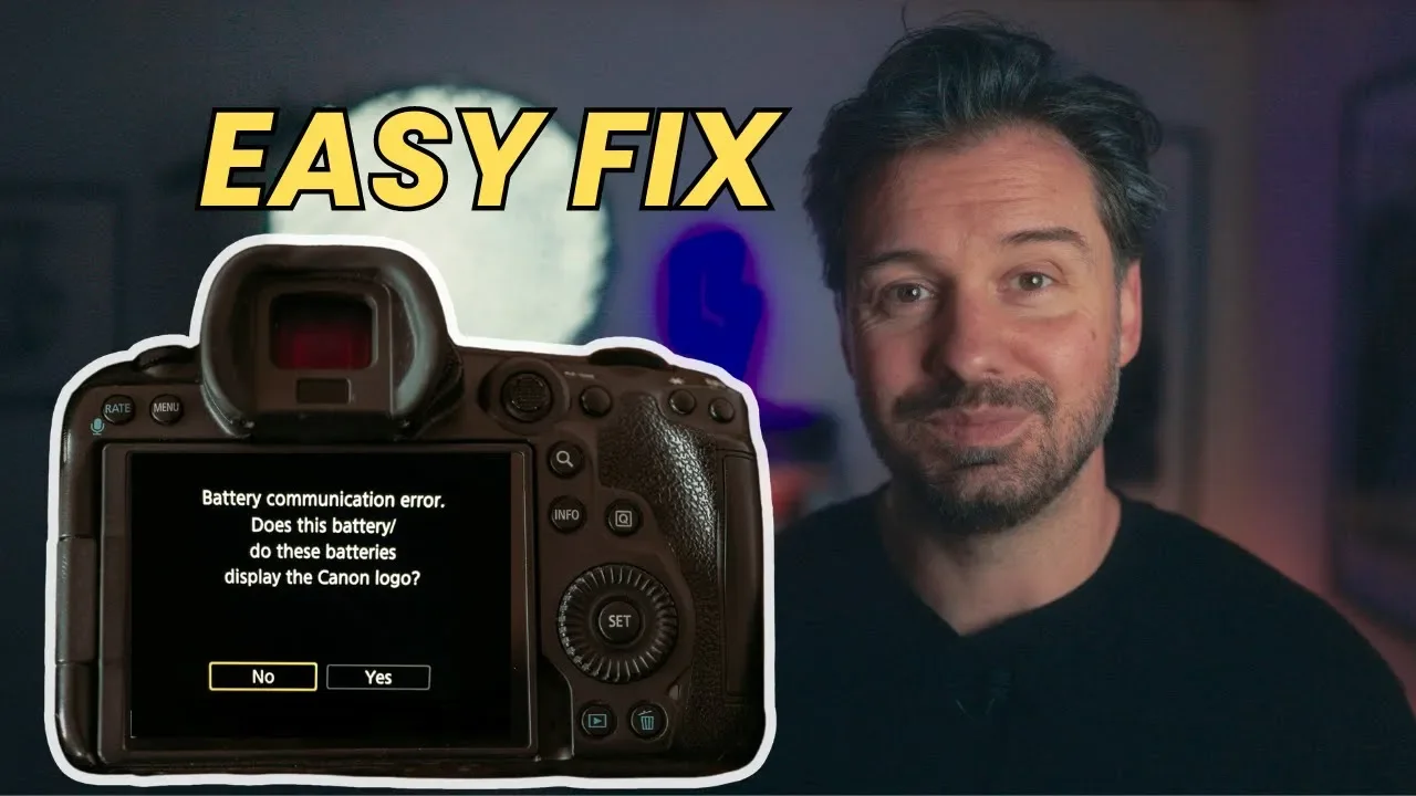 How to Fix Canon Battery Communication Error (Easy Eraser Hack)