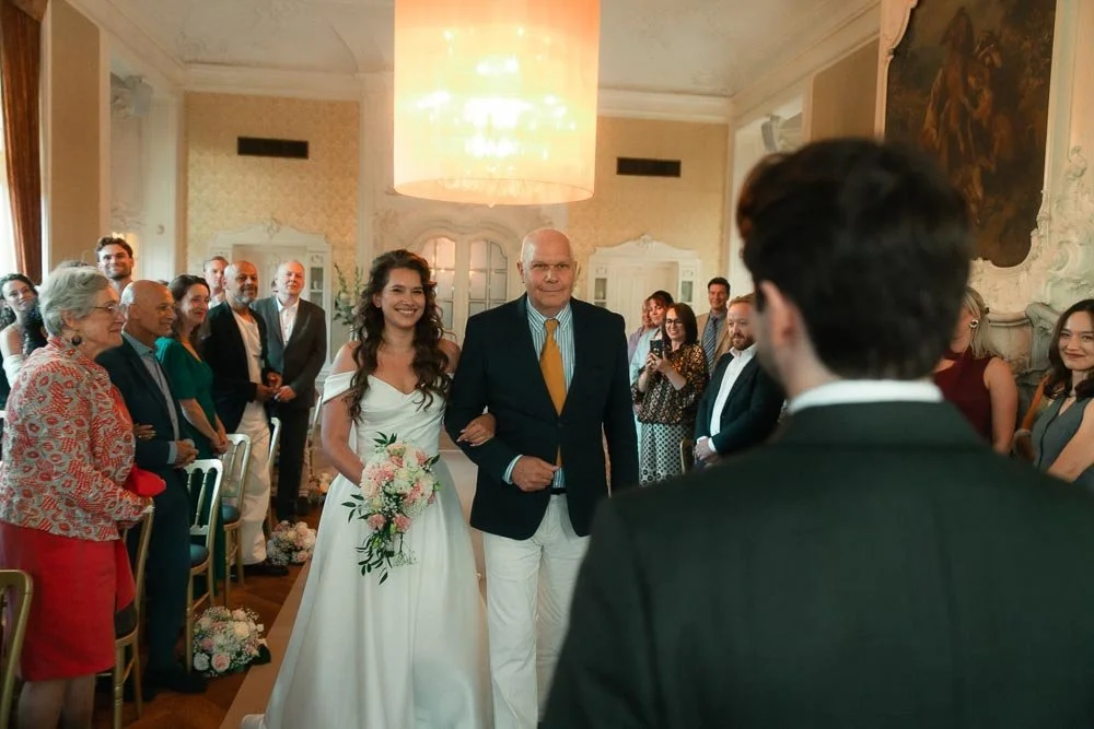 Trouwceremonie in de Parkzaal van Kasteel De Hooge Vuursche