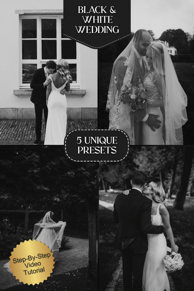 Black and White Wedding .png