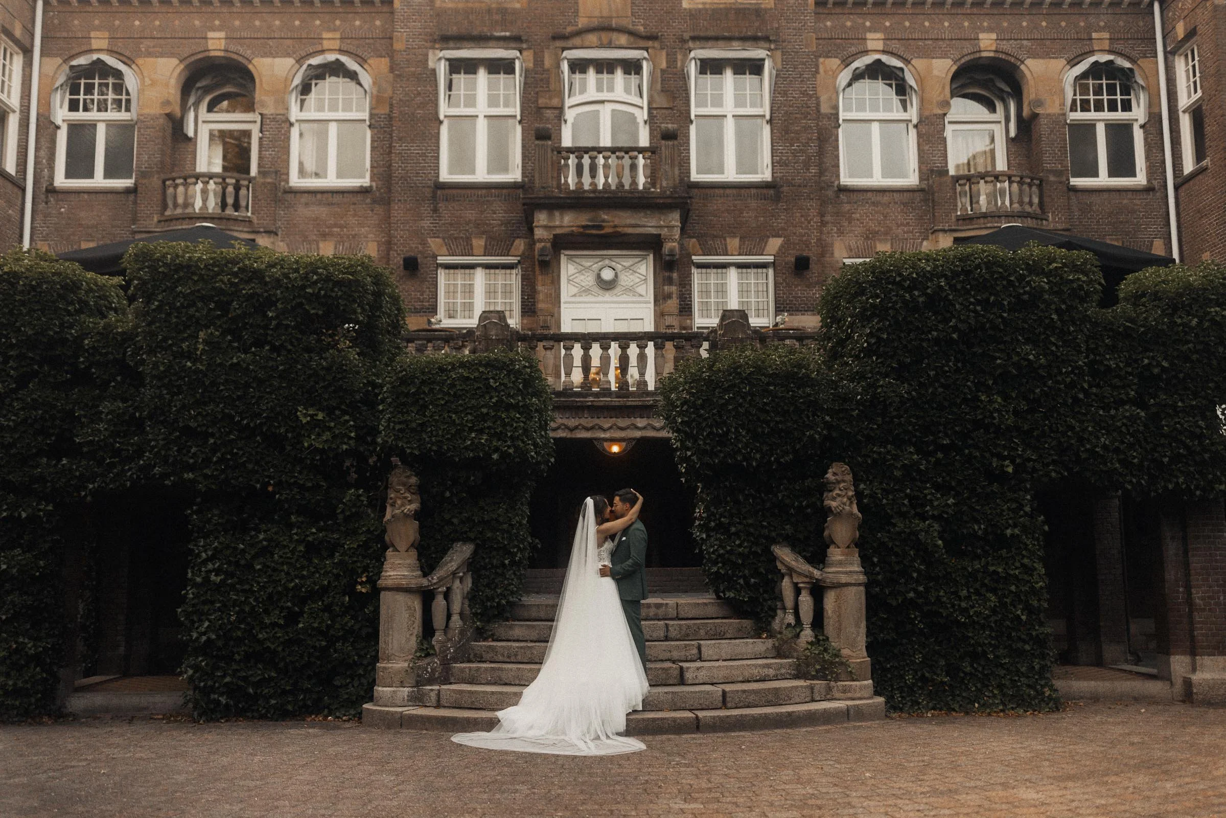 Fotoshoot voor Kasteel de Hooge Vuursche