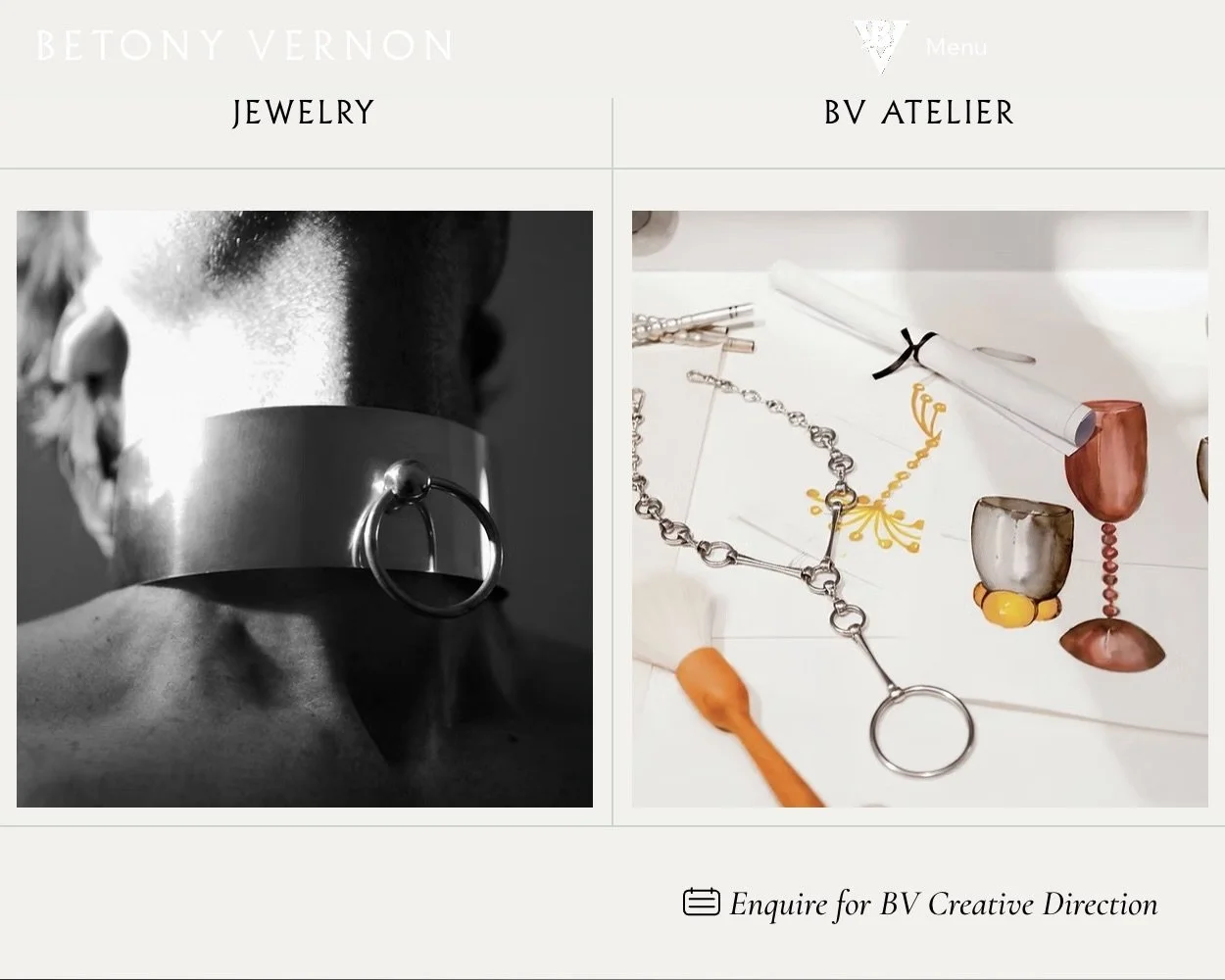 Website Development and Design for Betony Vernon.