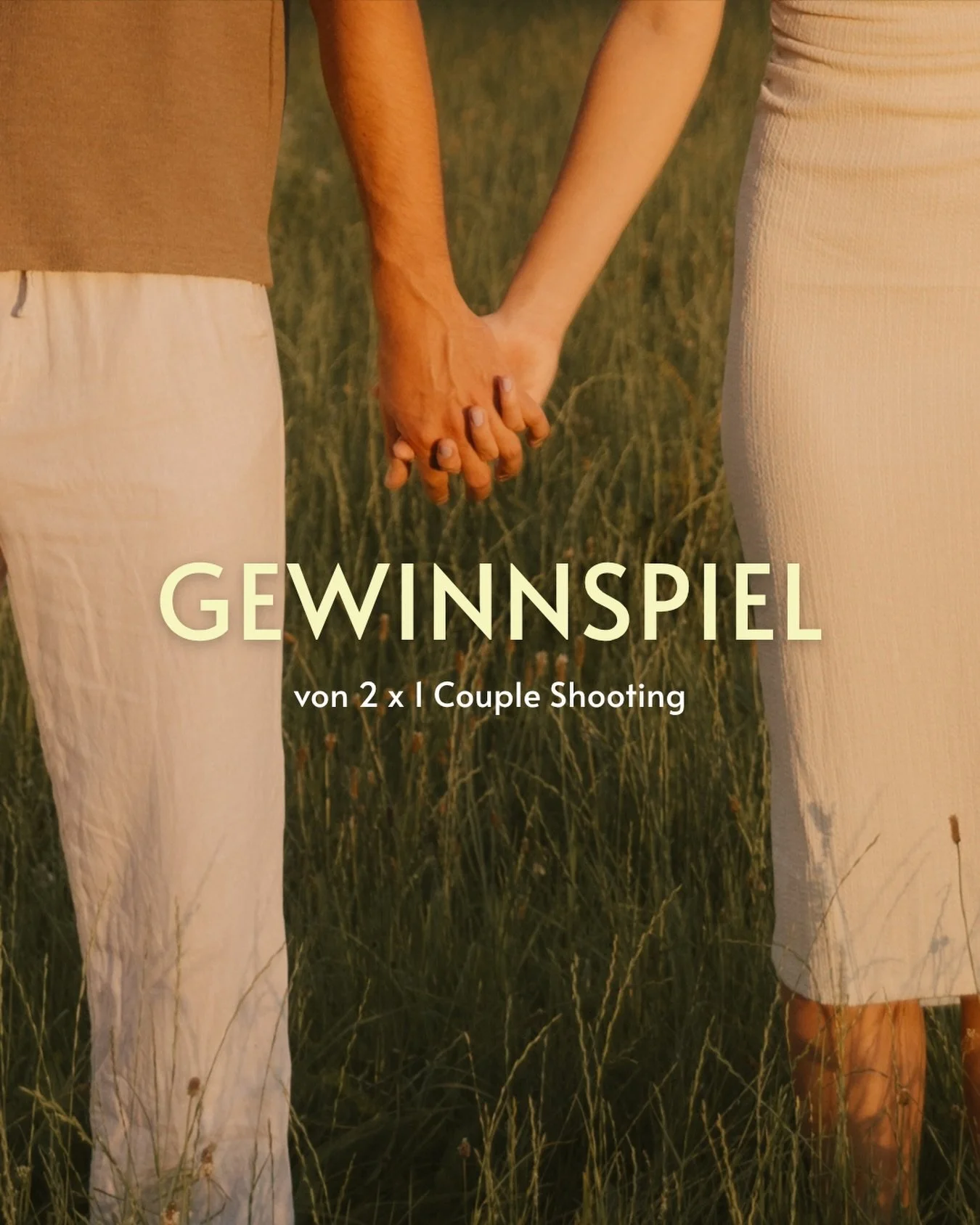 Jedes Paar hat eine Geschichte. Ich suche zwei, die ich erz&auml;hlen darf. ✨

Ich verlose 2x ein Cinematic Couple Shooting in Wien - 1 Stunde, 20 Bilder, euer Szenario.

Denn das ist mir wichtig: Ich will nicht einfach fotografieren - ich will wisse