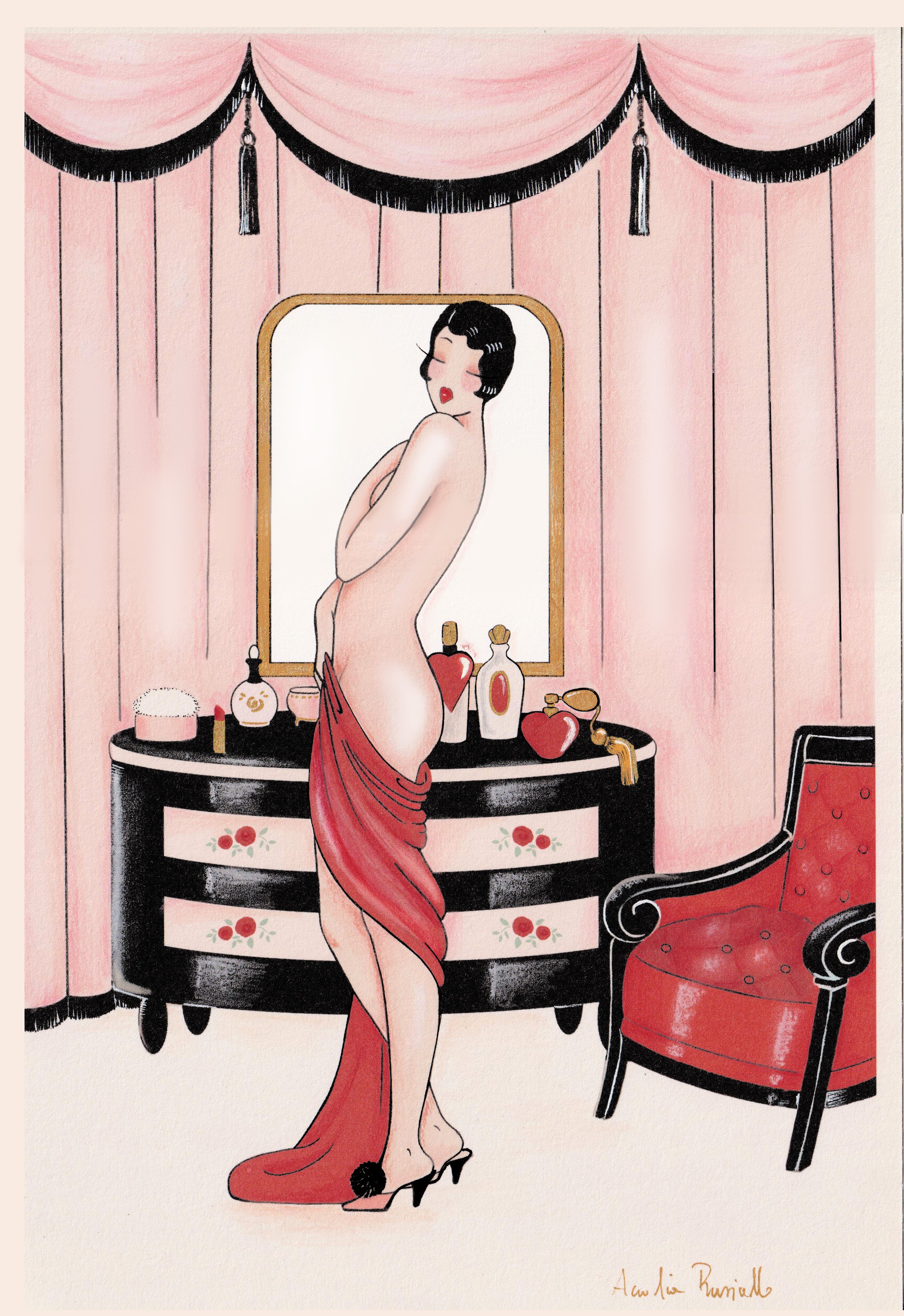 "Undressed for Herself"