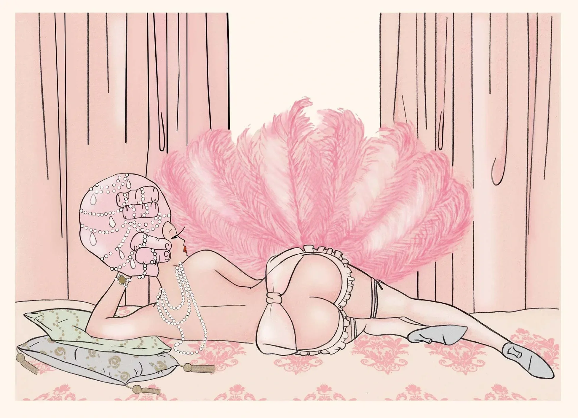 Behind the Curtain by Madame Dabi