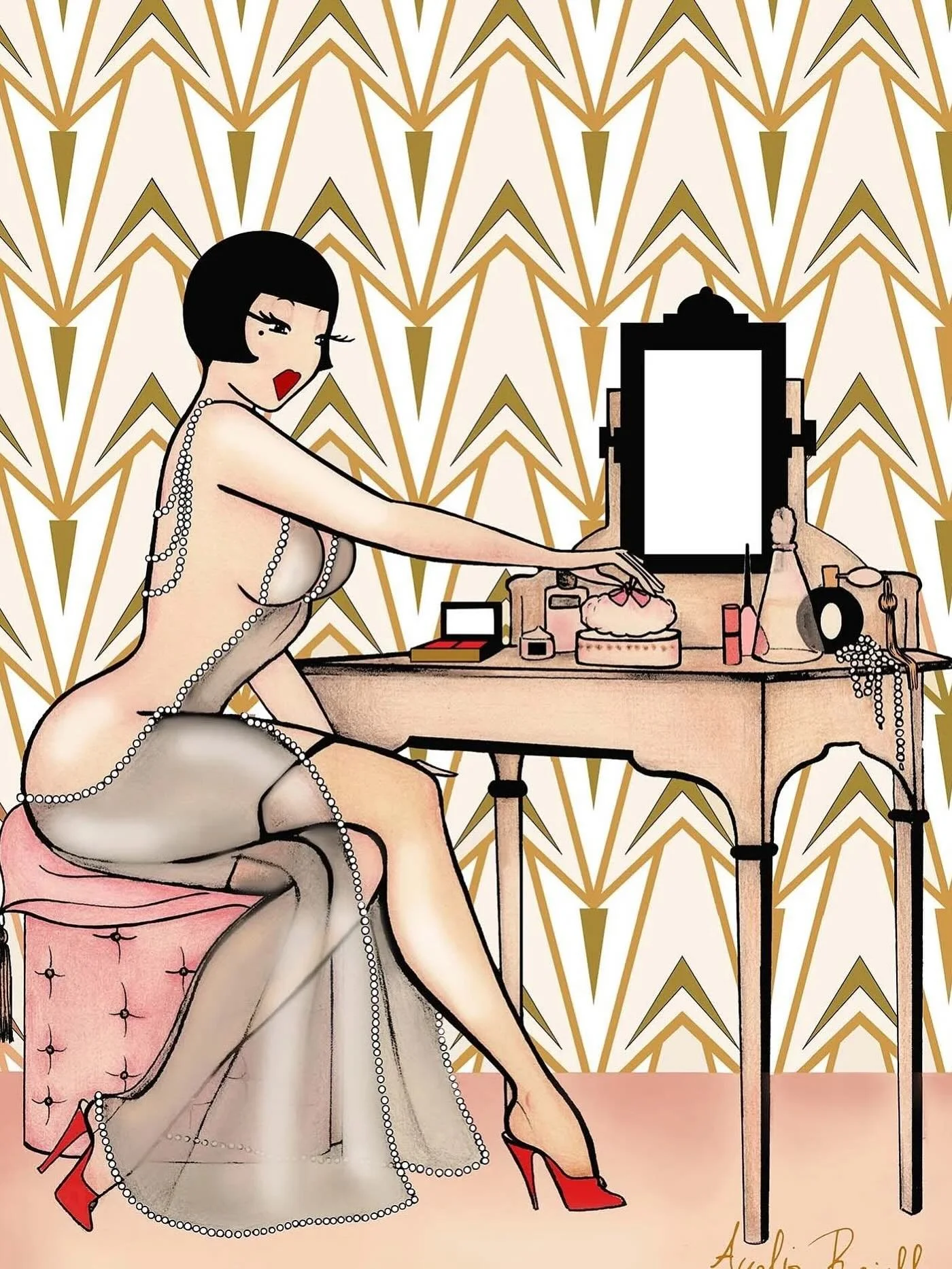 The charm of D&eacute;co, the coquettish grace of Rococo.
Which world would you wake up in this morning?

Discover both illustration art prints at Madame&rsquo;s Boutique🎀

 #madamedabi #madamedabiboudoir #decoillustration #rococoinspired #boudoirar