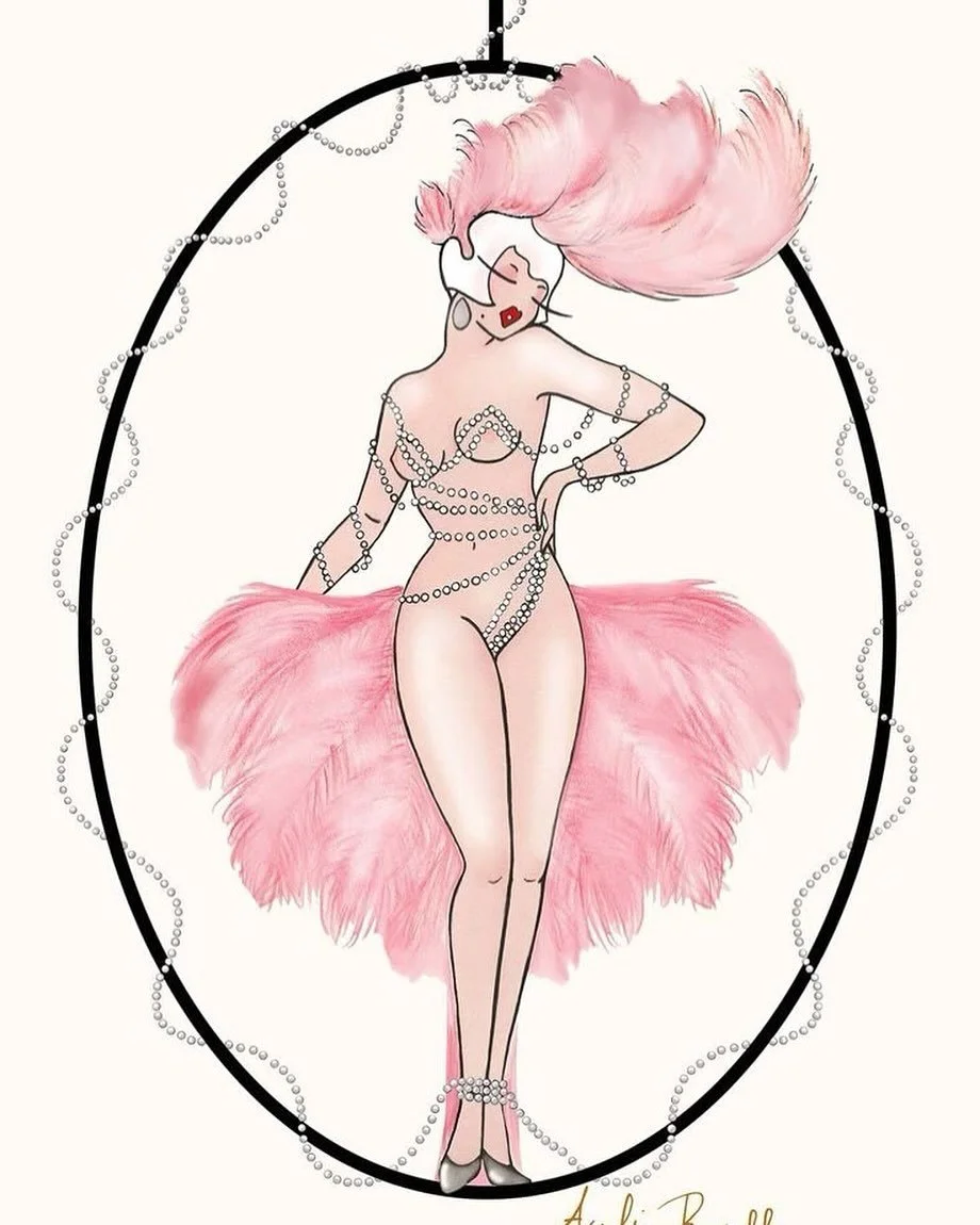 Bold, feminine, unapologetic &ldquo;Pink Parrot&rdquo; celebrates the playful side of elegance.
A collectible art print available at Madame&rsquo;s Boutique, shipping availabe worldwide.

  #madamedabi #madamedabiboudoir #burlesqueart #artdecoillustr