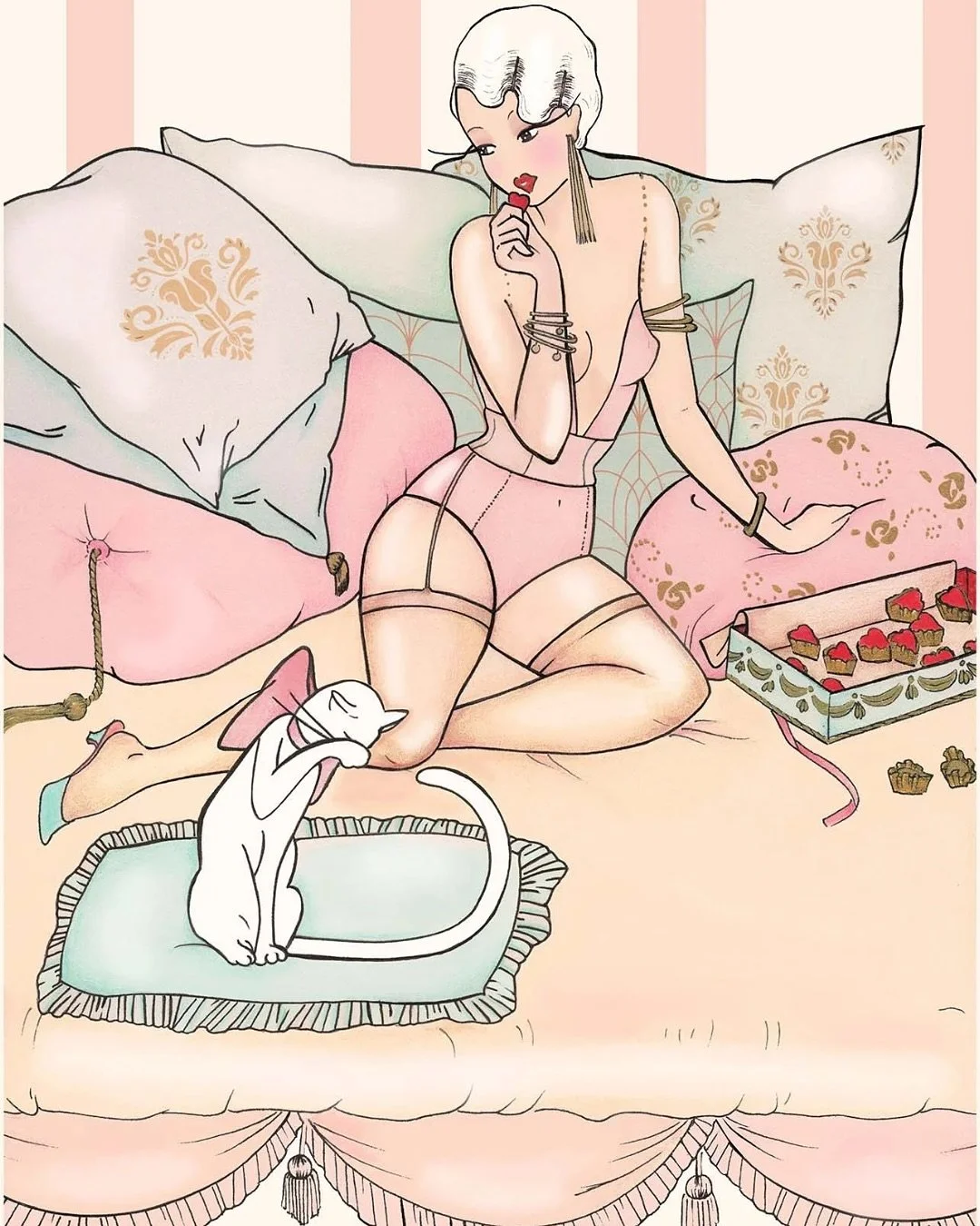 Something delicious is waiting for you&hellip; 🍰
This weekend, treat yourself to a little artful indulgence.

Free worldwide shipping with code MADAMEHALLOWEEN until October 31
and discover the pleasure of curating your own set of 3 prits, always wi