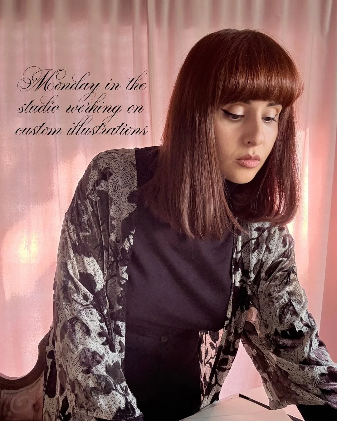 The ultimate indulgence: art made entirely for you 🎀 
Your inspiration. My boudoir aesthetic. One original piece, uniquely yours. 
 Only 2 slots remain. 
Tomorrow is the final day for Christmas delivery.  To reserve your commission send an email at 