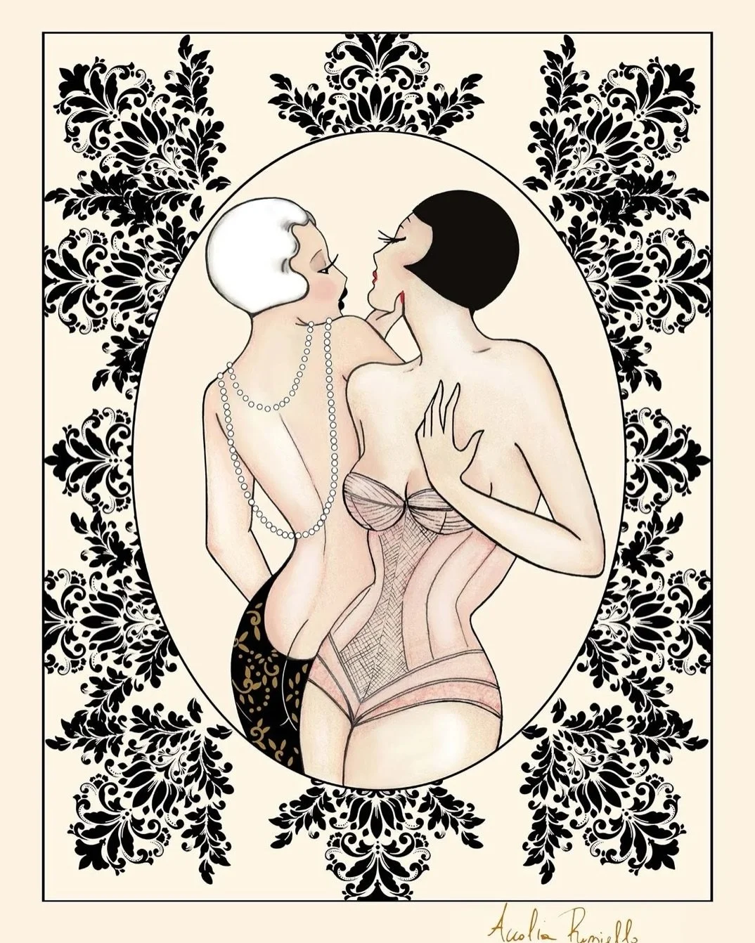 Loving yourself first is an act of refined rebellion. 
*
*
*
*
*
*
*
*
#madamedabi
#boudoirart
#womeninart 
#womenlovingwomen
#femininepower