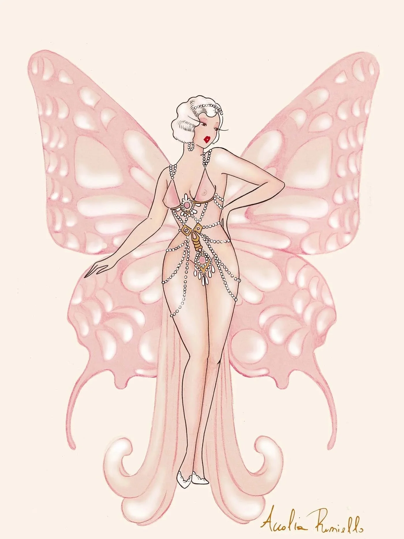 Happiness is a butterfly🦋

#madamedabi #burlesqueart #pastelpink #pinkart #femaleartist